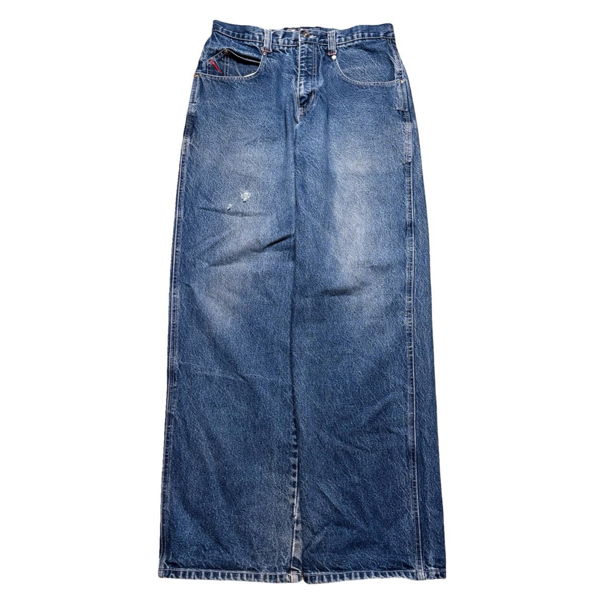 Southpole Vintage 90s SouthPole Baggy Light Wash Distressed Jeans 34 Size US 34 / EU 50 - 3 Thumbnail