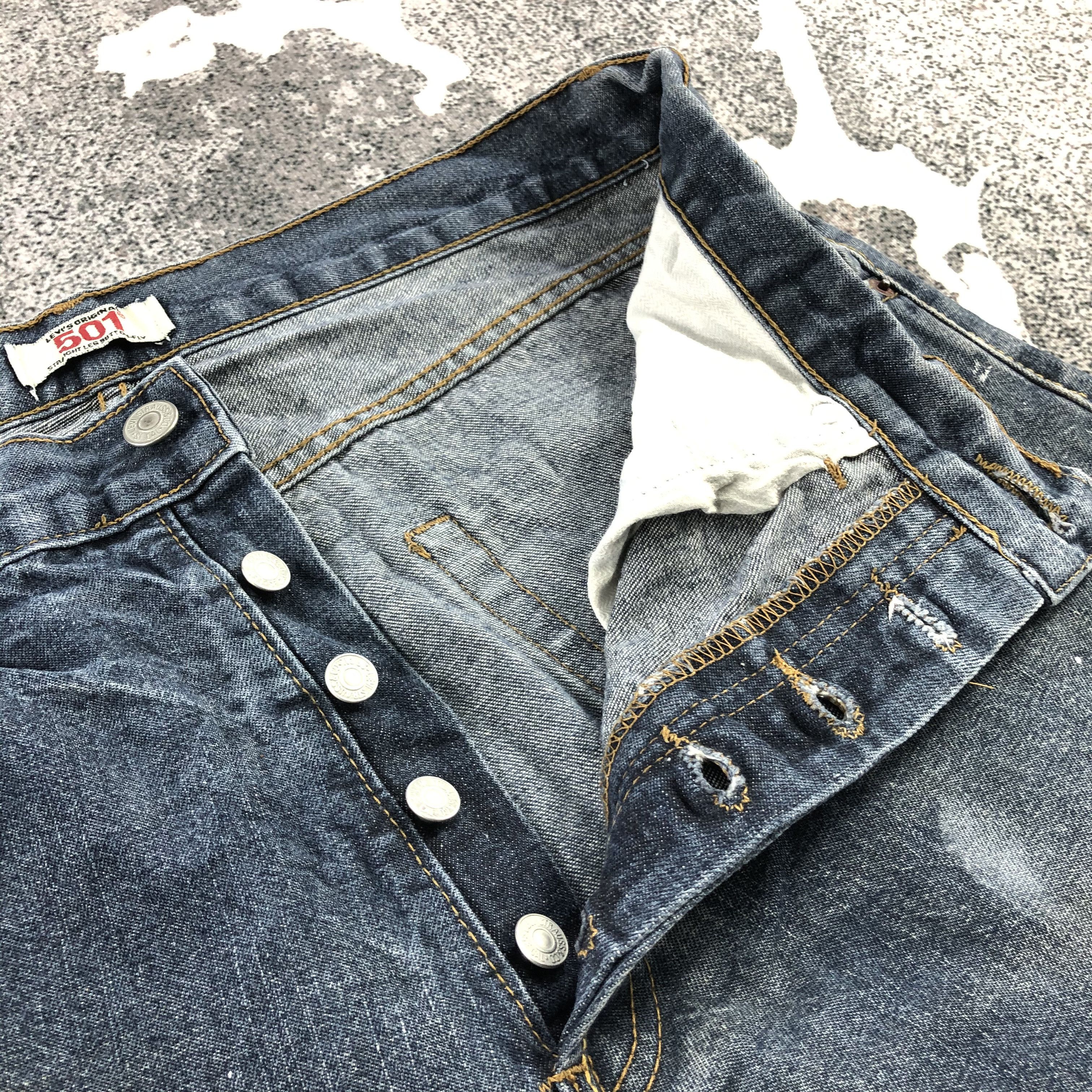 Levi's Vintage Levis 501 Jeans Painted Denim KJ1032 Size US 34 / EU 50 - 11 Thumbnail