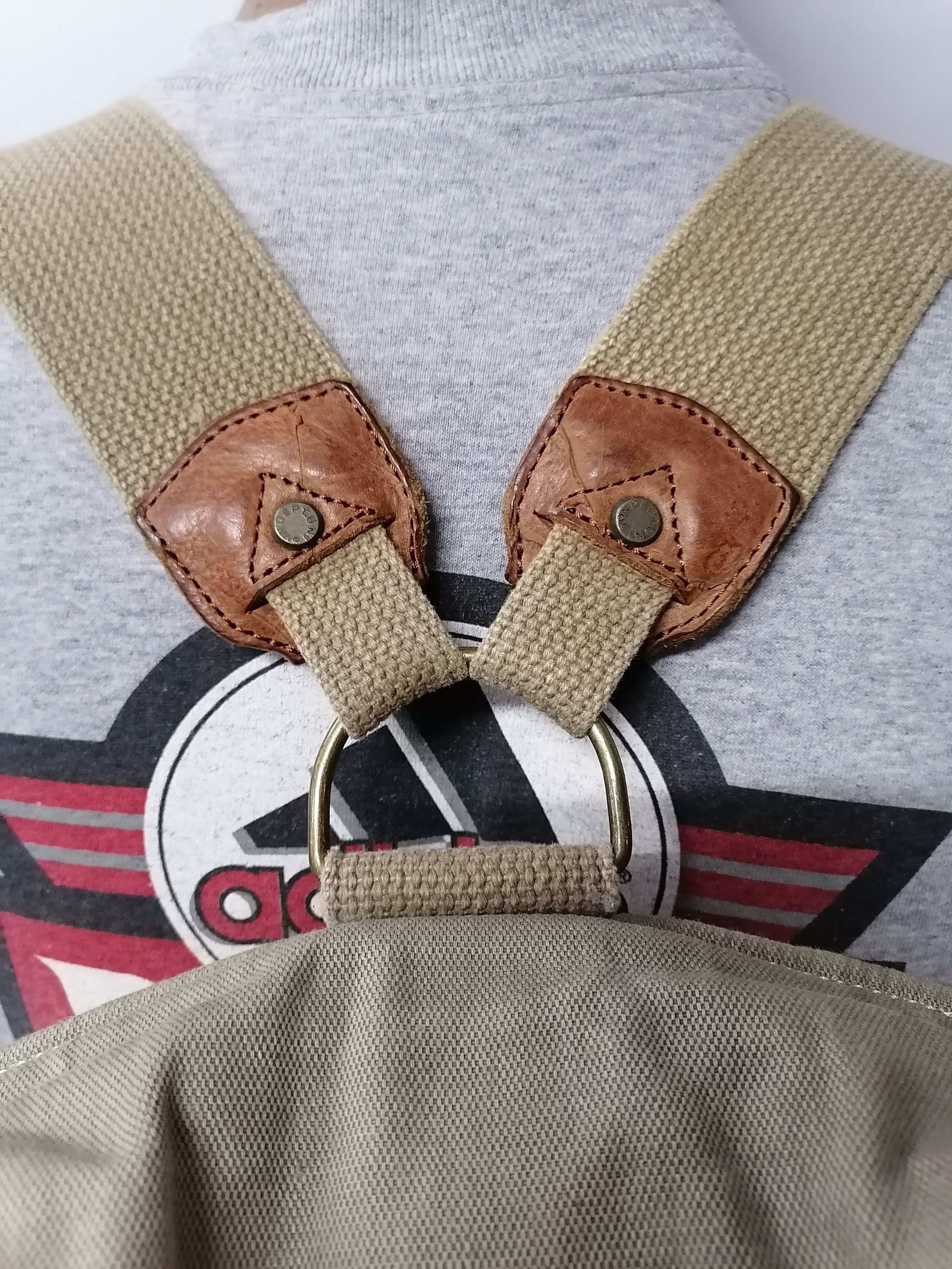 Japanese Brand × Vintage Unison Dept Japan Heavy Cotton Rucksack Bagpack Size ONE SIZE - 11 Thumbnail