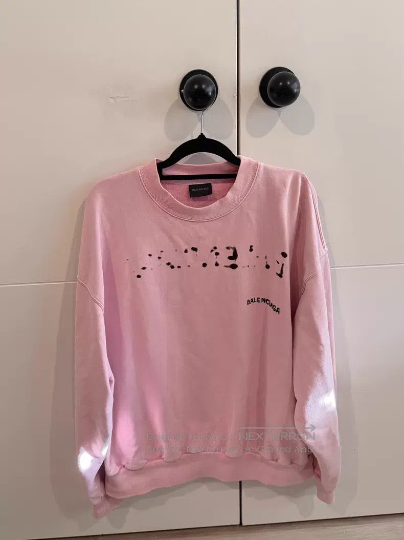 Balenciaga Balenciaga Pink Graffiti Letter Hoodie Size US XS / EU 42 / 0 - 1 Thumbnail