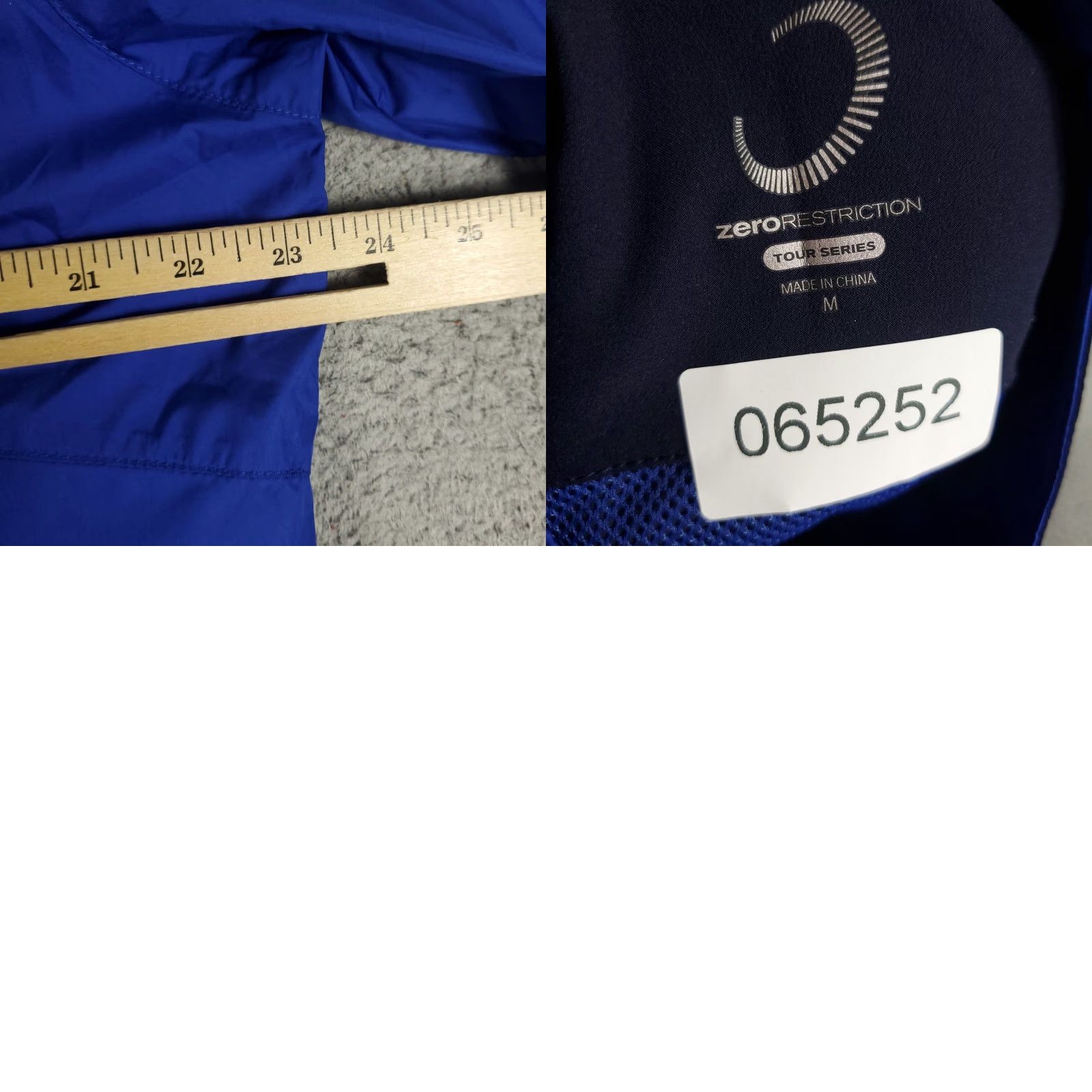 Vintage Zero Restriction Shirt Mens Size Medium Blue Full Zip Golf Windbreaker Jacket Size US M / EU 48-50 / 2 - 8 Thumbnail