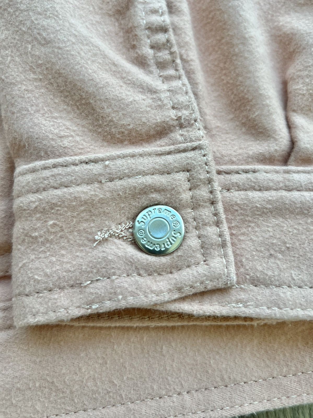 Supreme Moleskin Work Jacket Dusty Pink Medium
