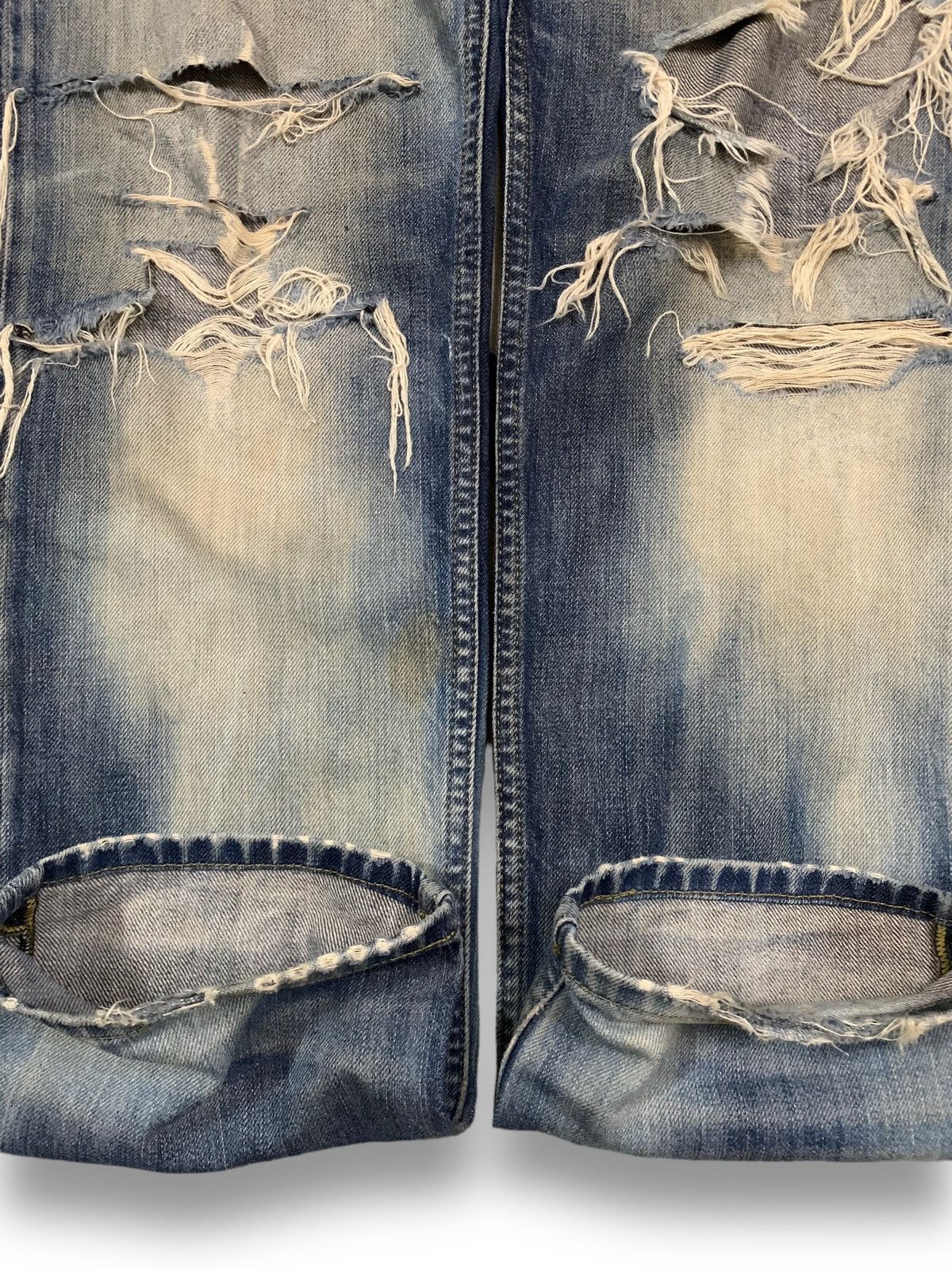 Diesel Diesel Industry Krayver Acid Wash Distressed Grunge Jeans Size US 32 / EU 48 - 10 Thumbnail