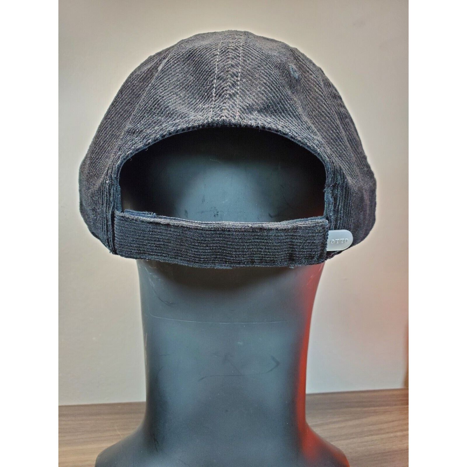 Otto HEY BOO Hat Black Corduroy Adjustable Baseball Cap OTTO Size ONE SIZE - 8 Thumbnail