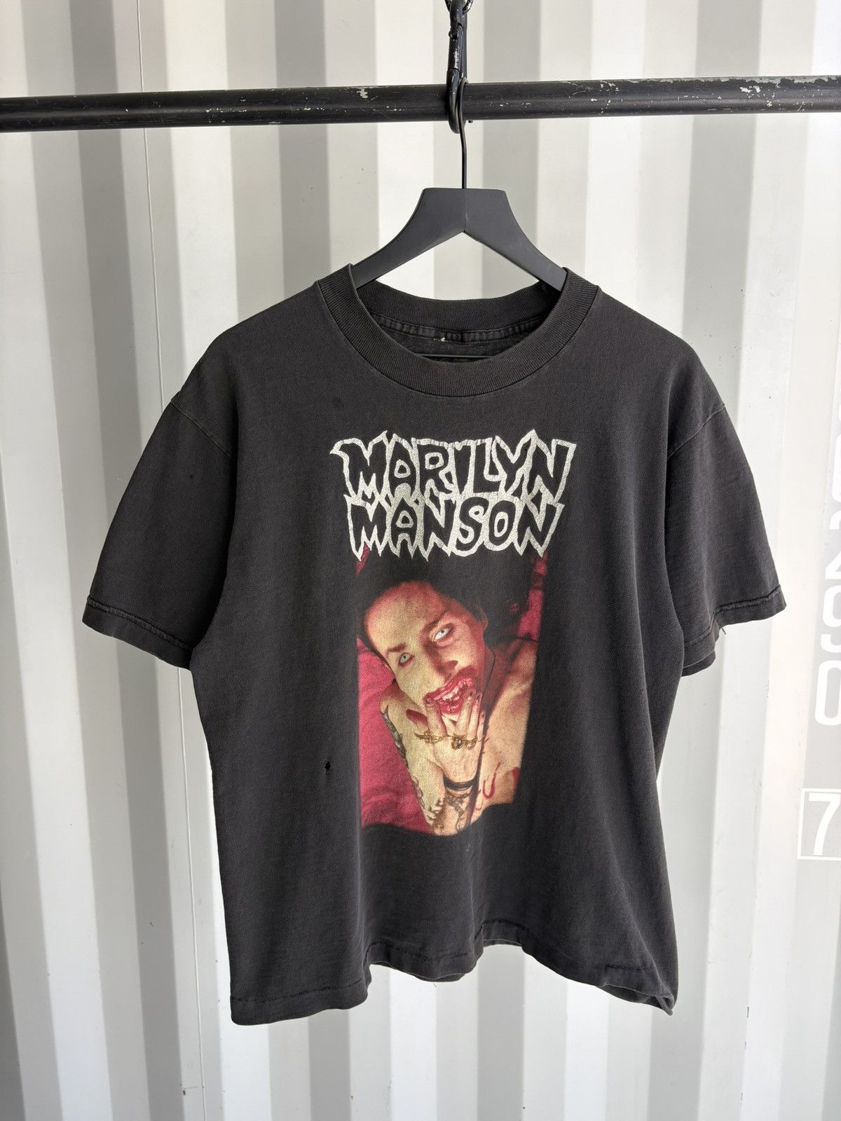Band Tees Vintage Marilyn Manson God of Fuck Shirt Faded Grunge Band Size US L / EU 52-54 / 3 - 1 Thumbnail