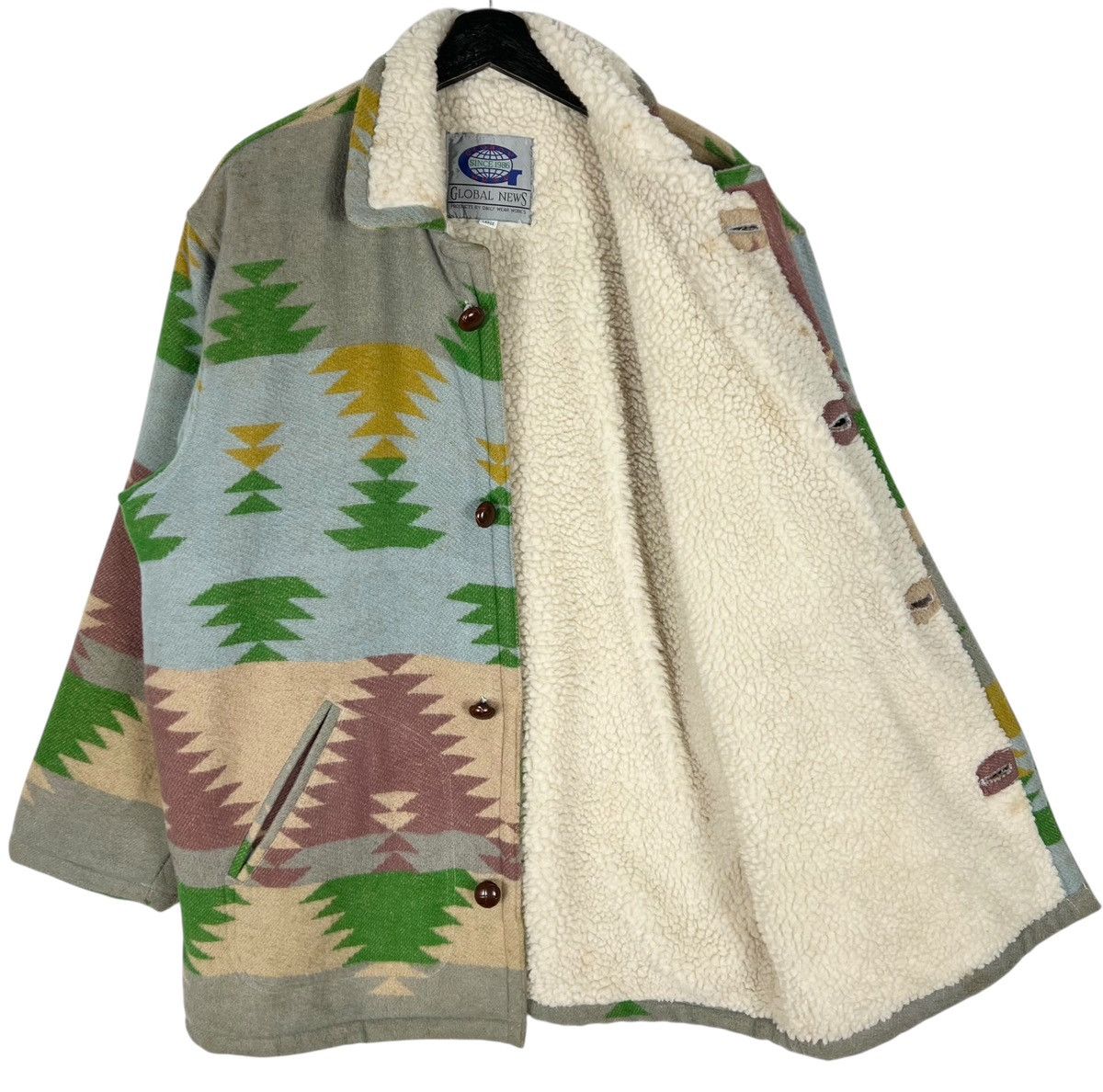 Vintage Global News Navajo Winter Jacket Size US L / EU 52-54 / 3 - 7 Thumbnail