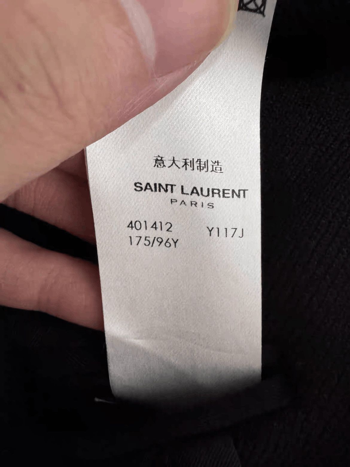 Saint Laurent Paris F42 Saint Laurent Paris by Hedi 15AW Velvet Neck Coat Size US L / EU 52-54 / 3 - 6 Thumbnail