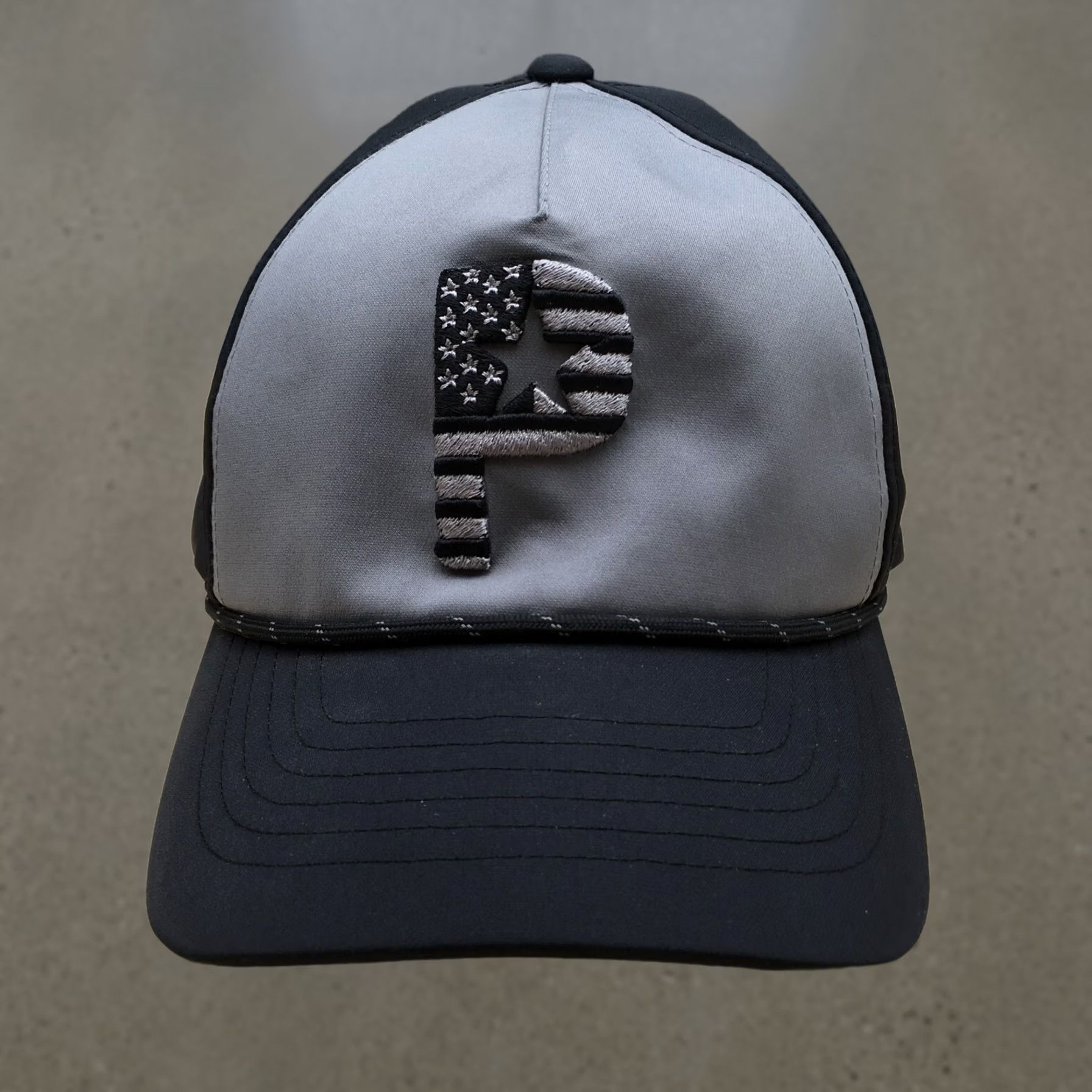Puma PUMA Pars & Stripes Rope Hat Mens Black Gray One Size Adjustable Size ONE SIZE - 1 Thumbnail