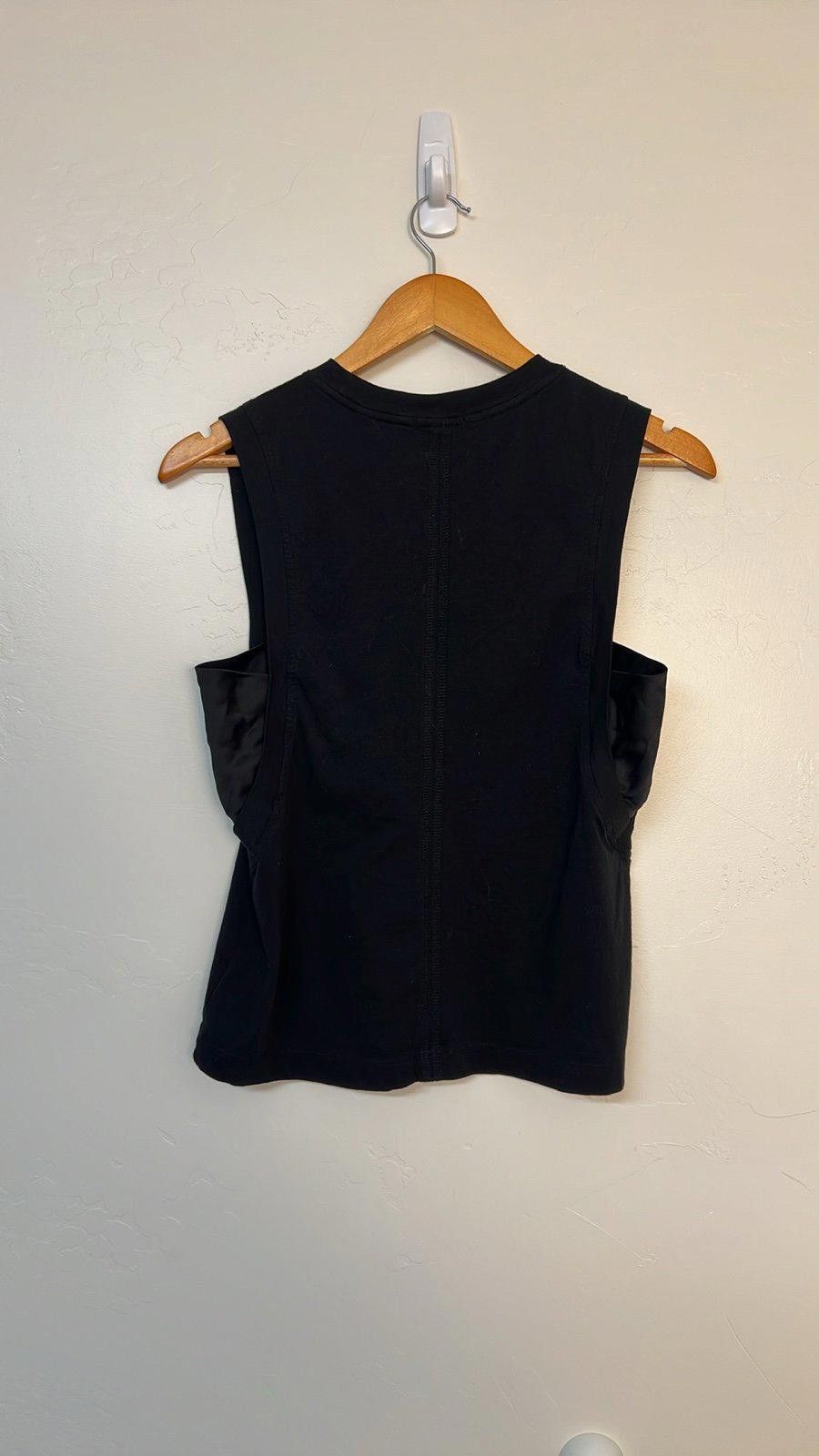 Unknown London ATM Black Sleeveless Top with Side Cutouts Size M / US 6-8 / IT 42-44 - 2 Thumbnail