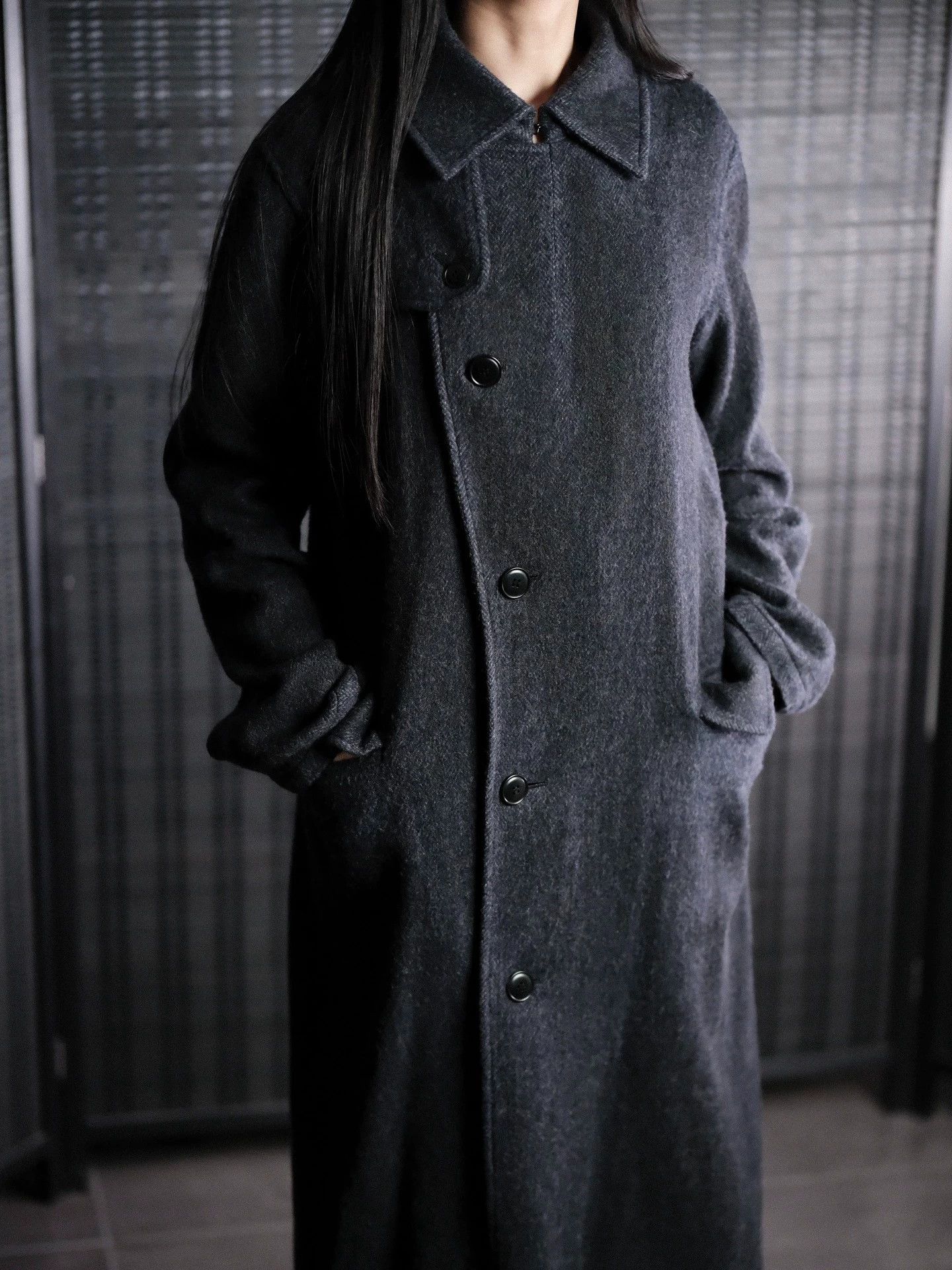 Yohji Yamamoto Yohji Yamamoto Y's 16AW Vintage Brush Inkblot Coat Size XS / US 0-2 / IT 36-38 - 2 Thumbnail