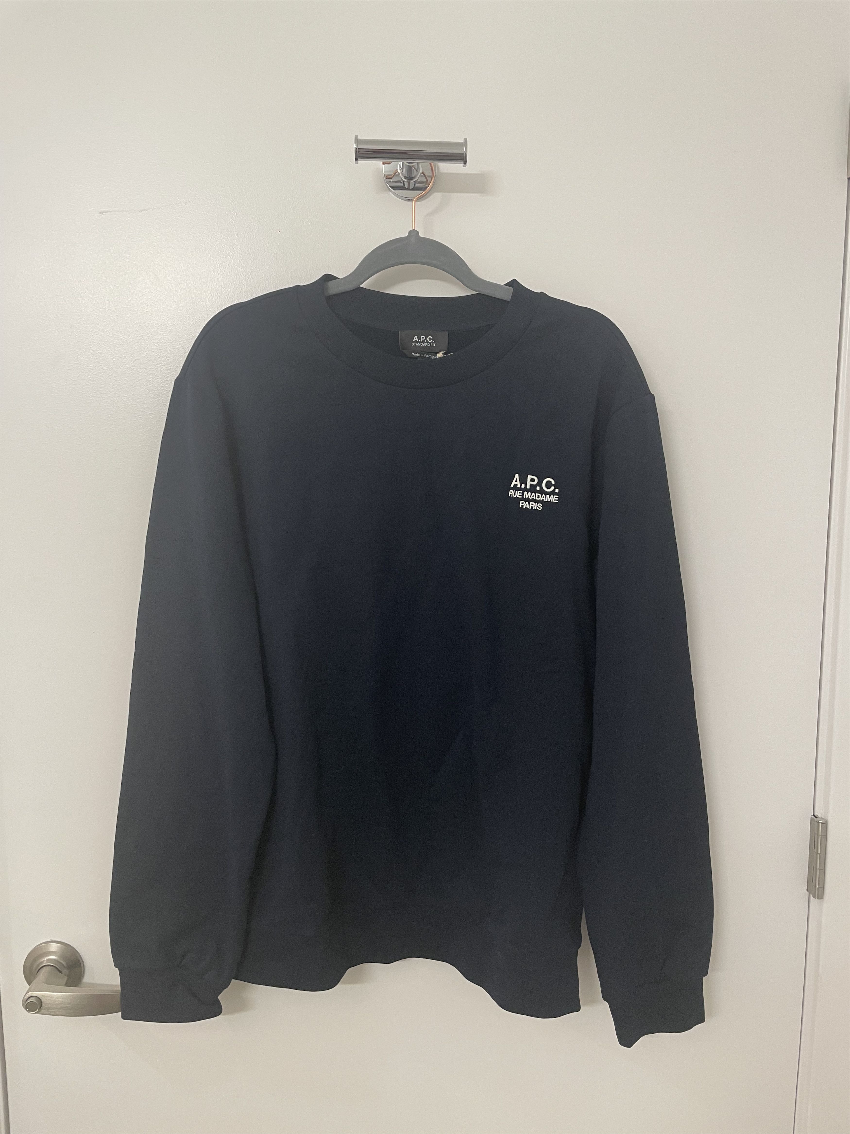 A.P.C. A.P.C. Standard Rue Madame Sweatshirt Blue Size US XL / EU 56 / 4 - 1 Thumbnail