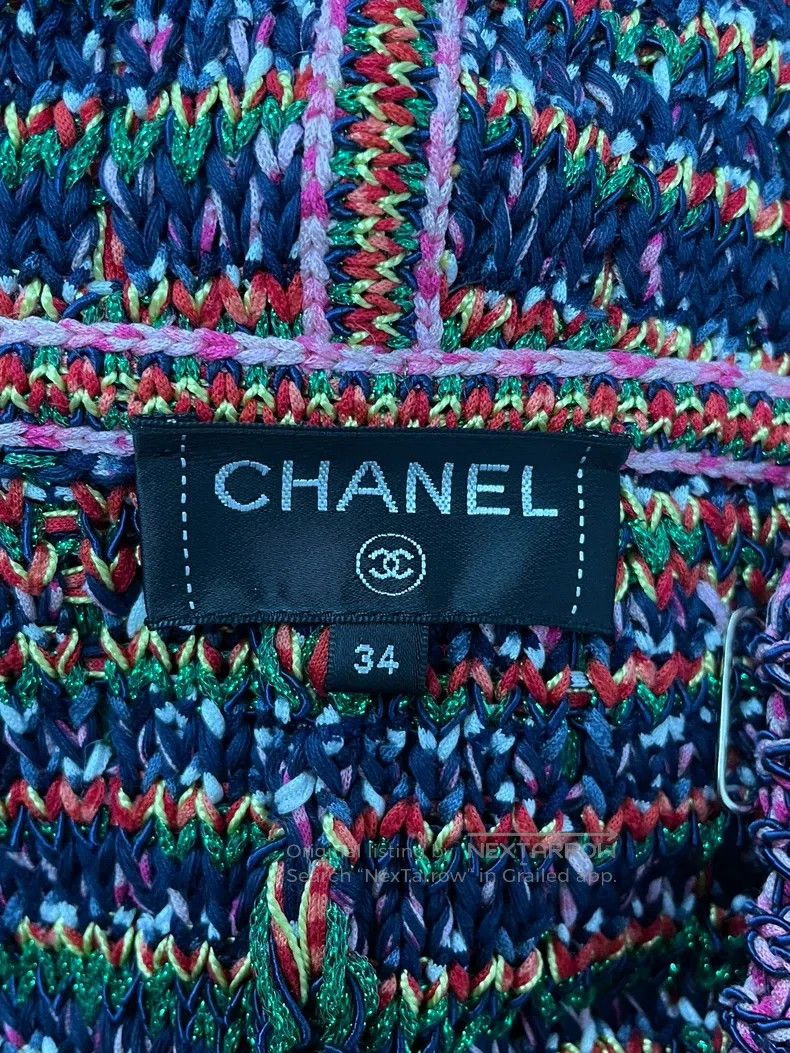 Chanel Chanel Data Centre Series Colourful Woven Long Hooded Vest Size XXS / US 00 / IT 34 - 4 Thumbnail