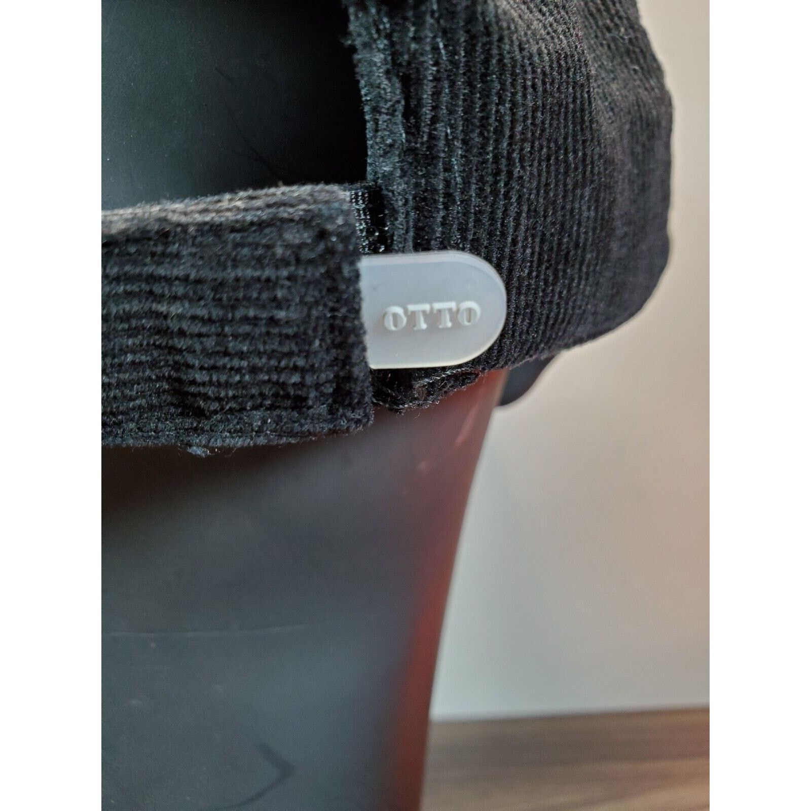 Otto HEY BOO Hat Black Corduroy Adjustable Baseball Cap OTTO Size ONE SIZE - 9 Thumbnail