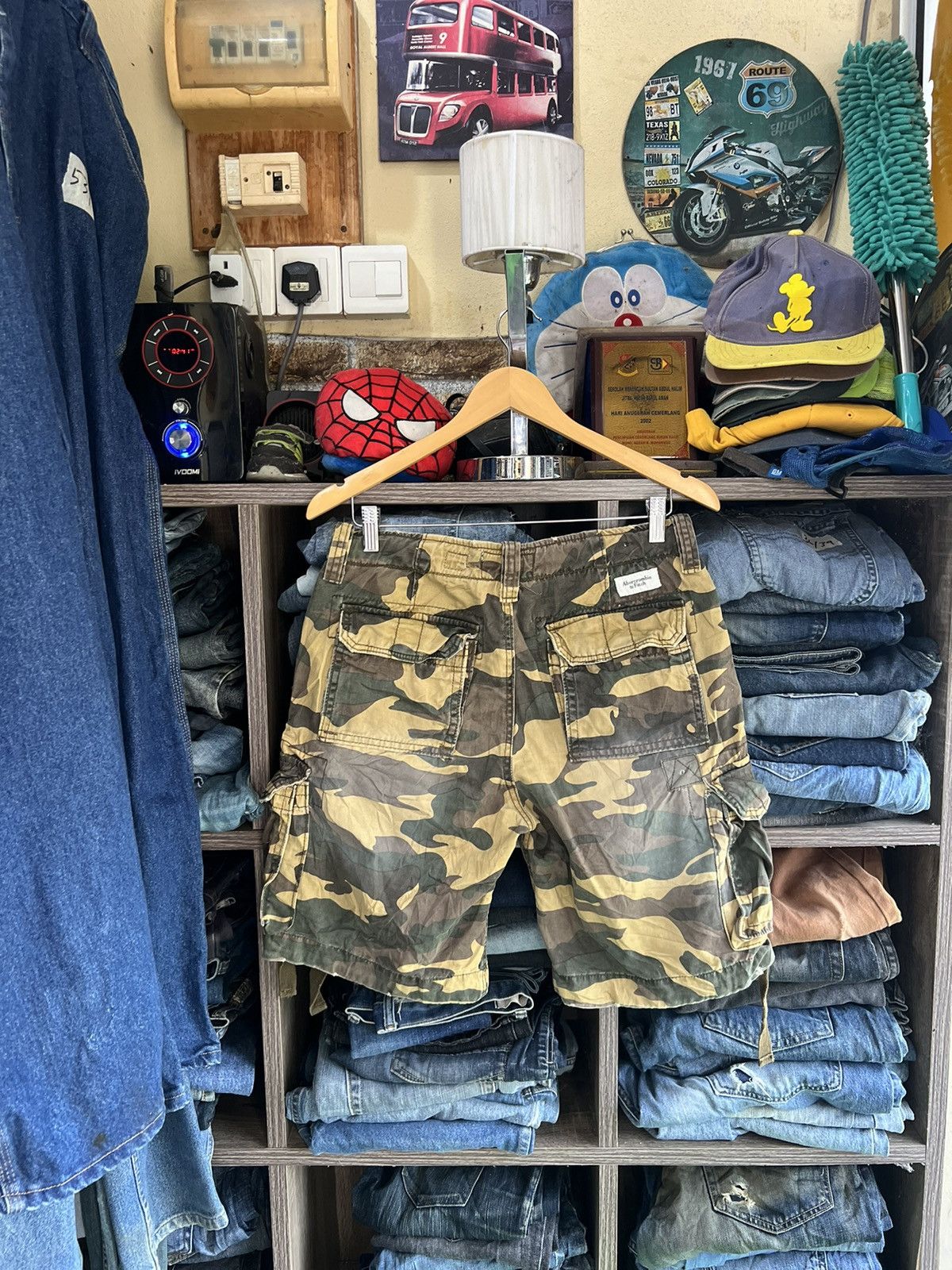 Abercrombie & Fitch 🔥Vintage Abercrombie & Fitch Camo Short Pant Cargo Size US 31 - 3 Thumbnail