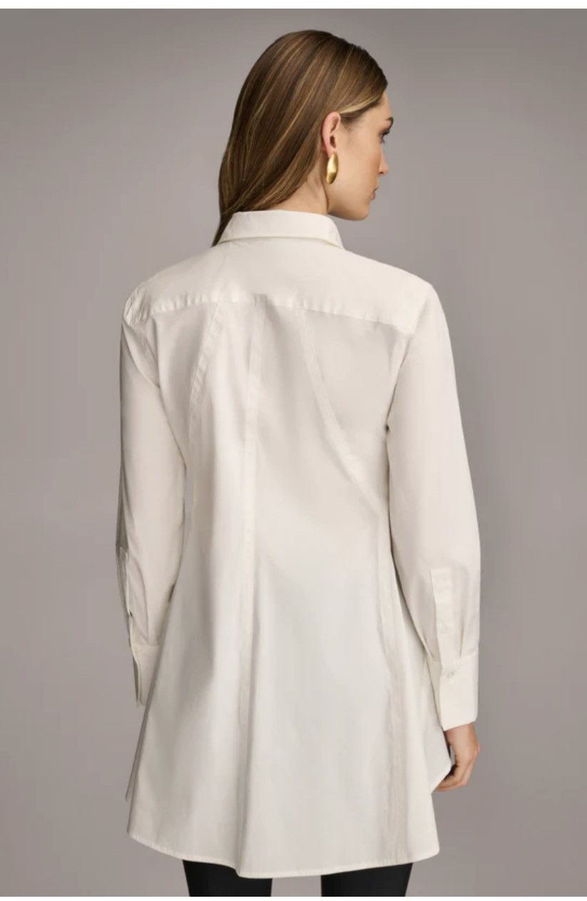 Donna Karan DONNA KARAN Long Sleeve A-LINE Tunic w/Pockets Size S / US 4 / IT 40 - 2 Thumbnail