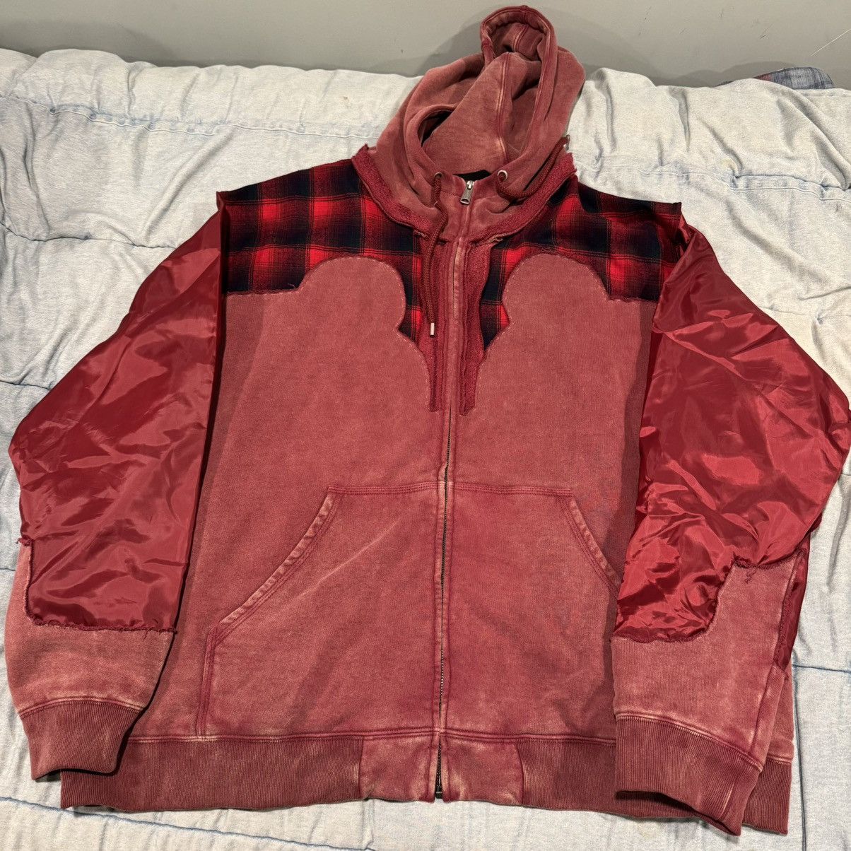 Maison Margiela x PENDLETON ジップアップフーディー Maison Margiela - x Pendleton Décortiqué Zip Front Cotton
