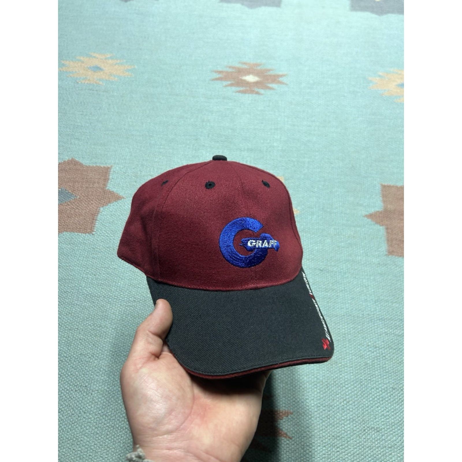 GRAFF VINTAGE Chevy Graff hat cap Strapback red Baseball Cap Men Adjustable Bay City Michigan City Theme Mens Size ONE SIZE - 2 Thumbnail