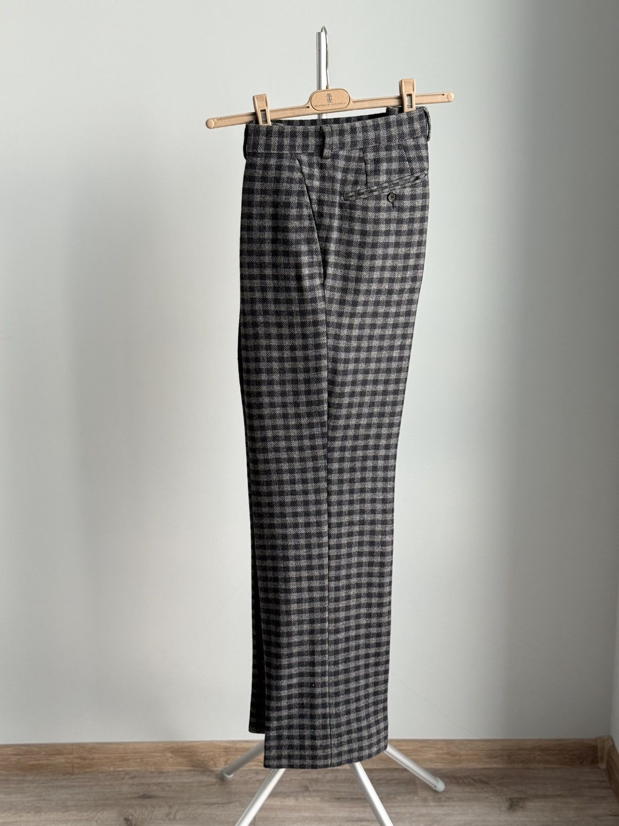 Tom Ford Tom Ford Grey Silk / Wool Tailored Straight Leg Trousers Size US 34 / EU 50 - 10 Thumbnail