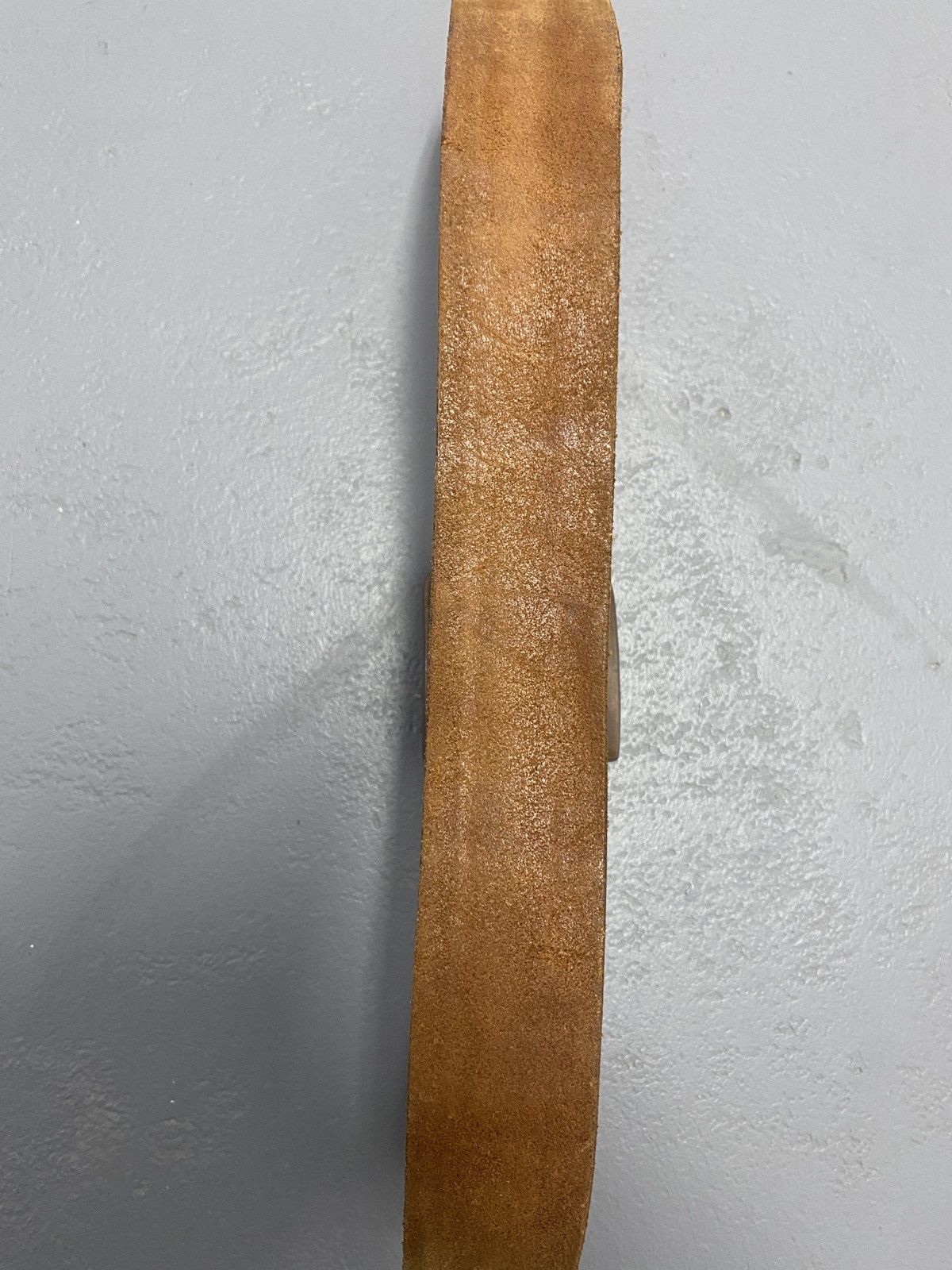 Vintage Vintage genuine brown leather belt Size ONE SIZE - 4 Thumbnail