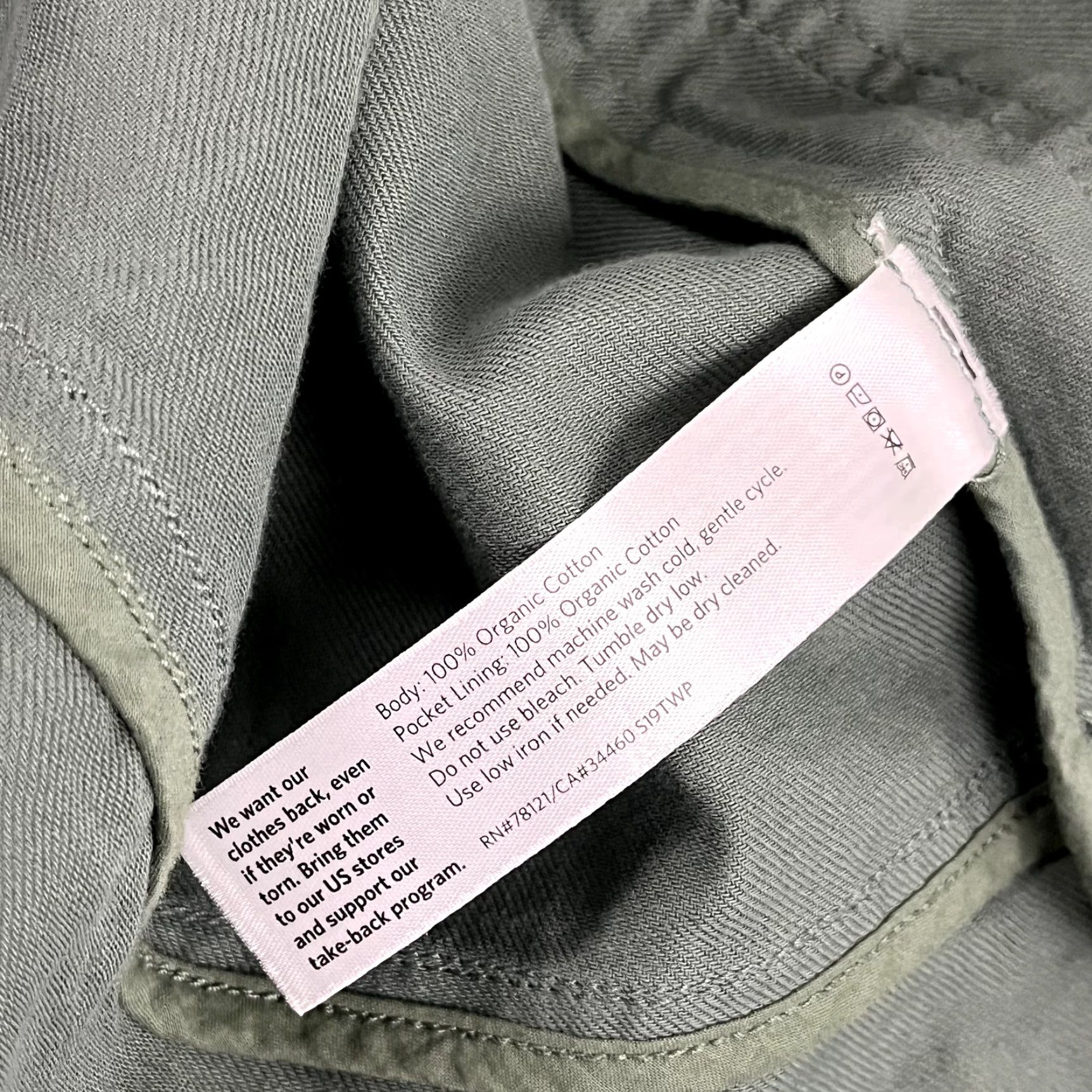 Eileen Fisher VINTAGE EILEEN FISHER Jacket Women’s Medium Green Utility Cotton Full Zip Pockets Casual Office Outdoor Size M / US 6-8 / IT 42-44 - 3 Thumbnail