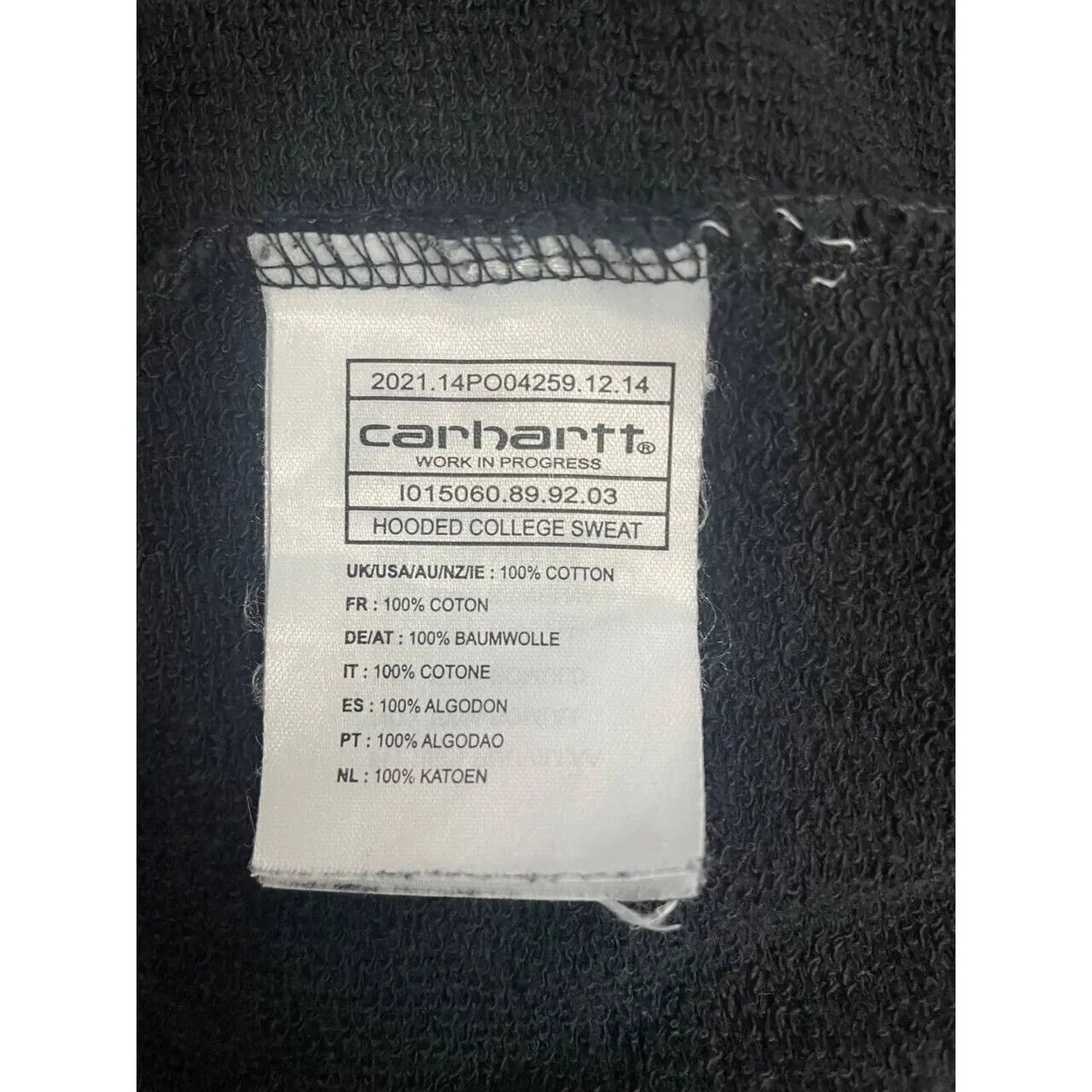 Carhartt Vintage Carhartt Hoodie Logo Sweatshirt Cotton College L Size US L / EU 52-54 / 3 - 3 Thumbnail