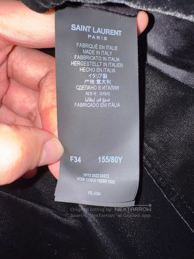 Saint Laurent Paris Saint Laurent Paris Velvet Women's Blazer Size XXS / US 00 / IT 34 - 8 Thumbnail
