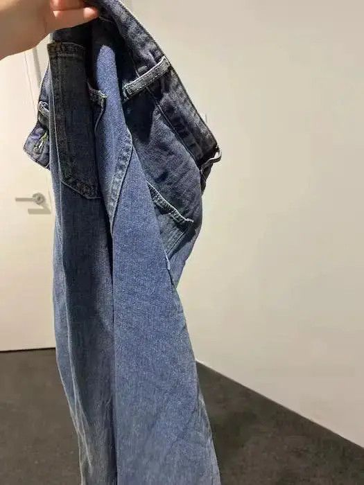 Japanese Brand Blue Color Straight Denim Baggy Pant Size US 30 / EU 46 - 5 Thumbnail