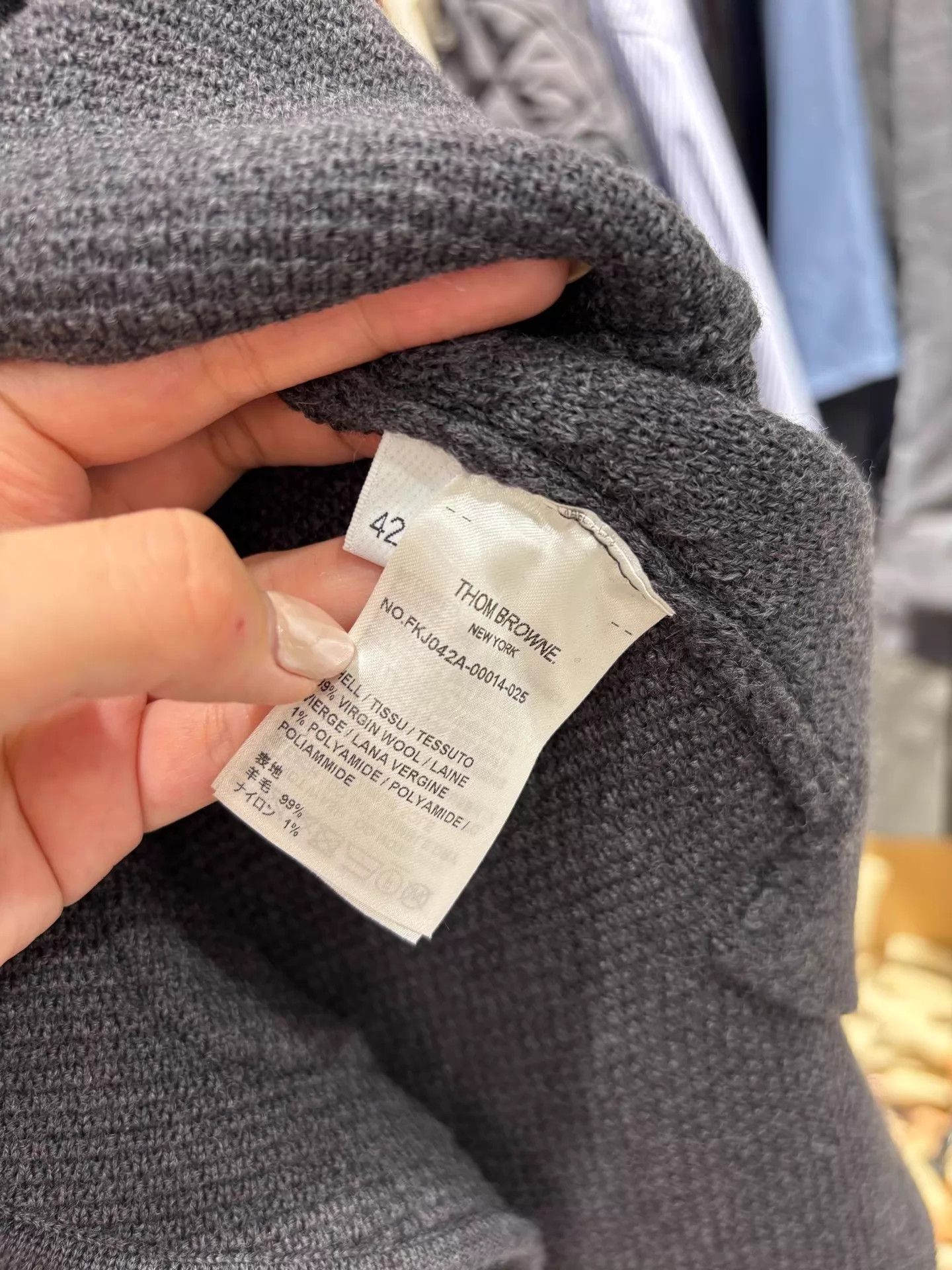 Thom Browne THOM BROWNE Dark Gray NOS Classic Prep Wool Jkt 42 Size M / US 6-8 / IT 42-44 - 3 Thumbnail