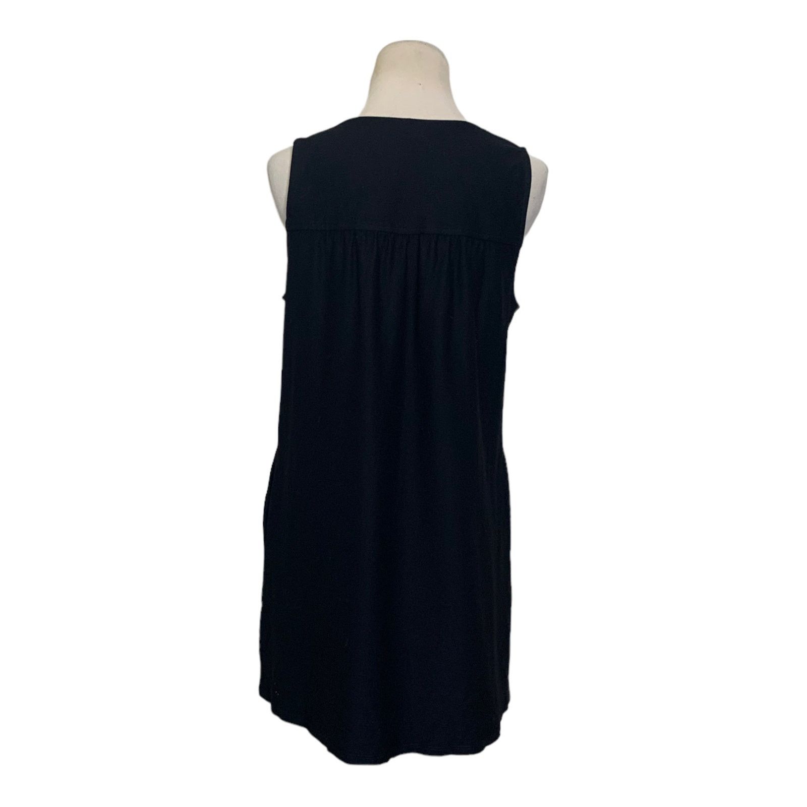 Eileen Fisher Eileen Fisher black sleeveless mini dress size M Size M / US 6-8 / IT 42-44 - 2 Thumbnail