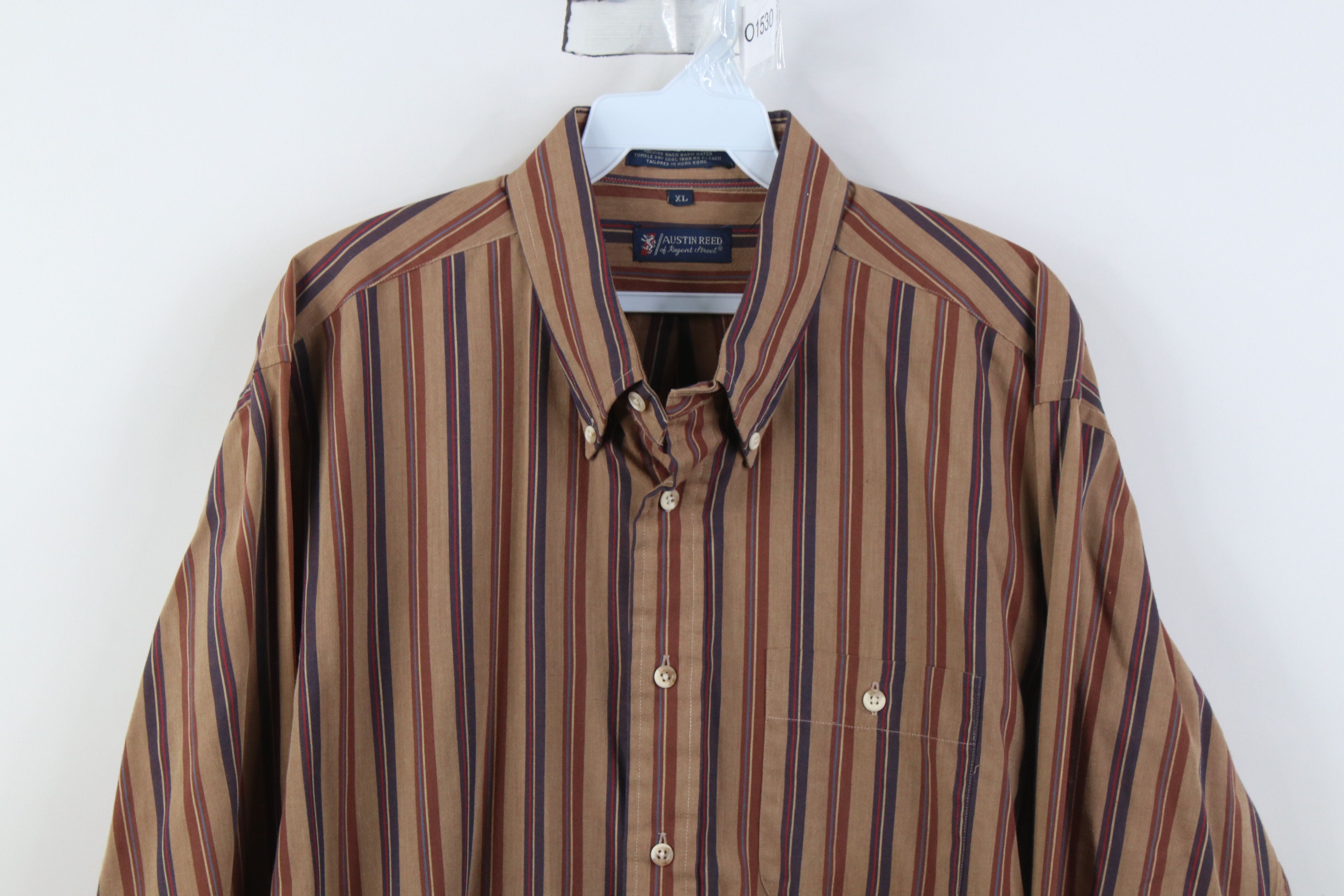 Vintage Vintage 90s Streetwear Striped Collared Button Down Shirt Size US XL / EU 56 / 4 - 2 Thumbnail