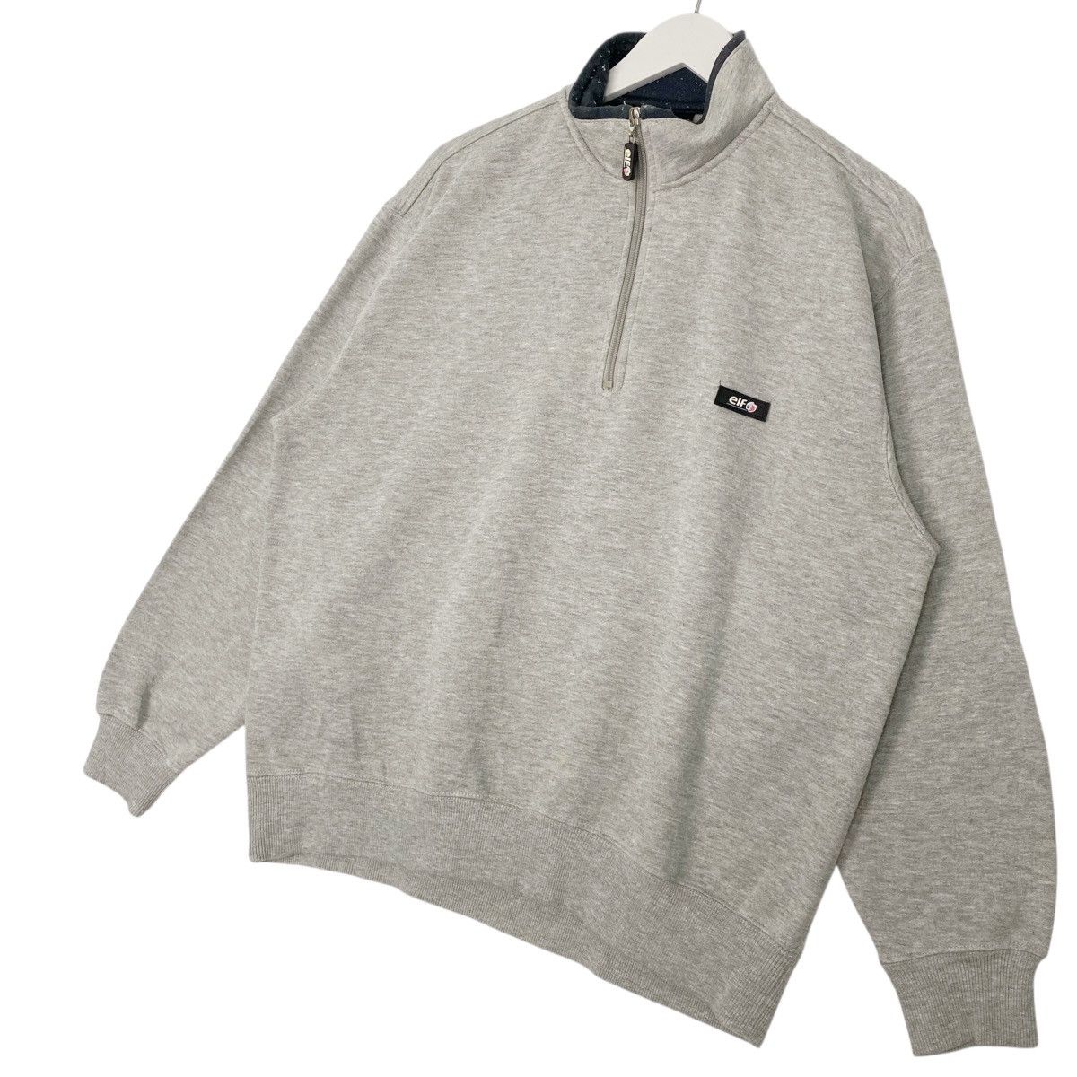 Other Vintage ELF Quater Zipper Sweatshirt Grey Pullover Size L Size US L / EU 52-54 / 3 - 2 Thumbnail