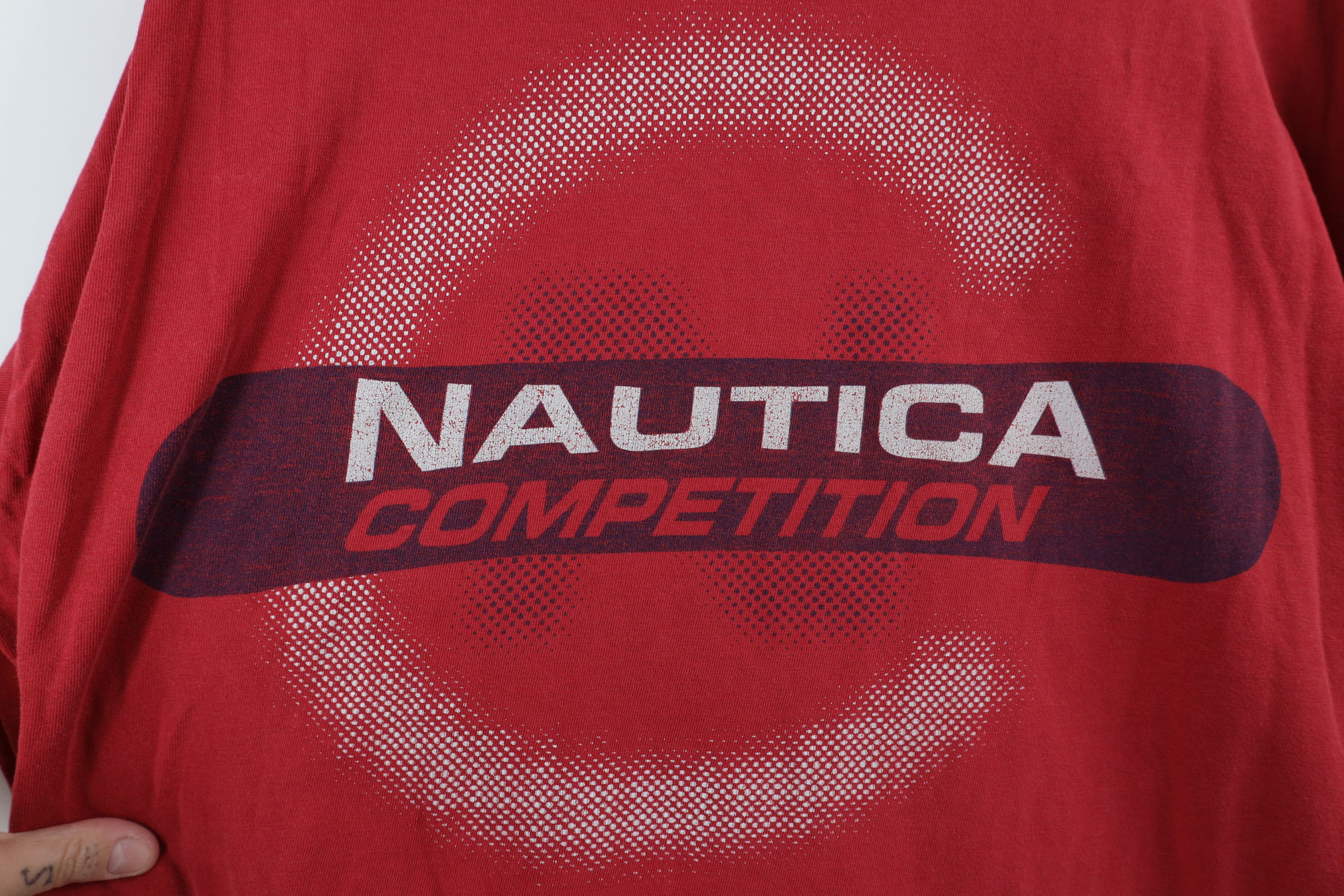 Nautica × Vintage Vintage 90s Nautica Competition Long Sleeve T-Shirt USA Size US XL / EU 56 / 4 - 10 Thumbnail