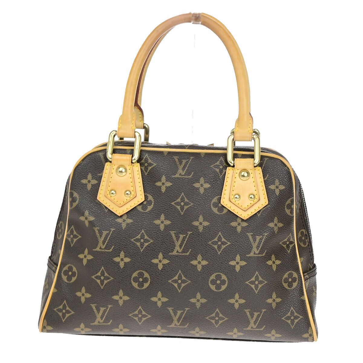 Louis Vuitton Louis Vuitton Manhattan Pm Brown Canvas Handbag Size ONE SIZE - 3 Thumbnail