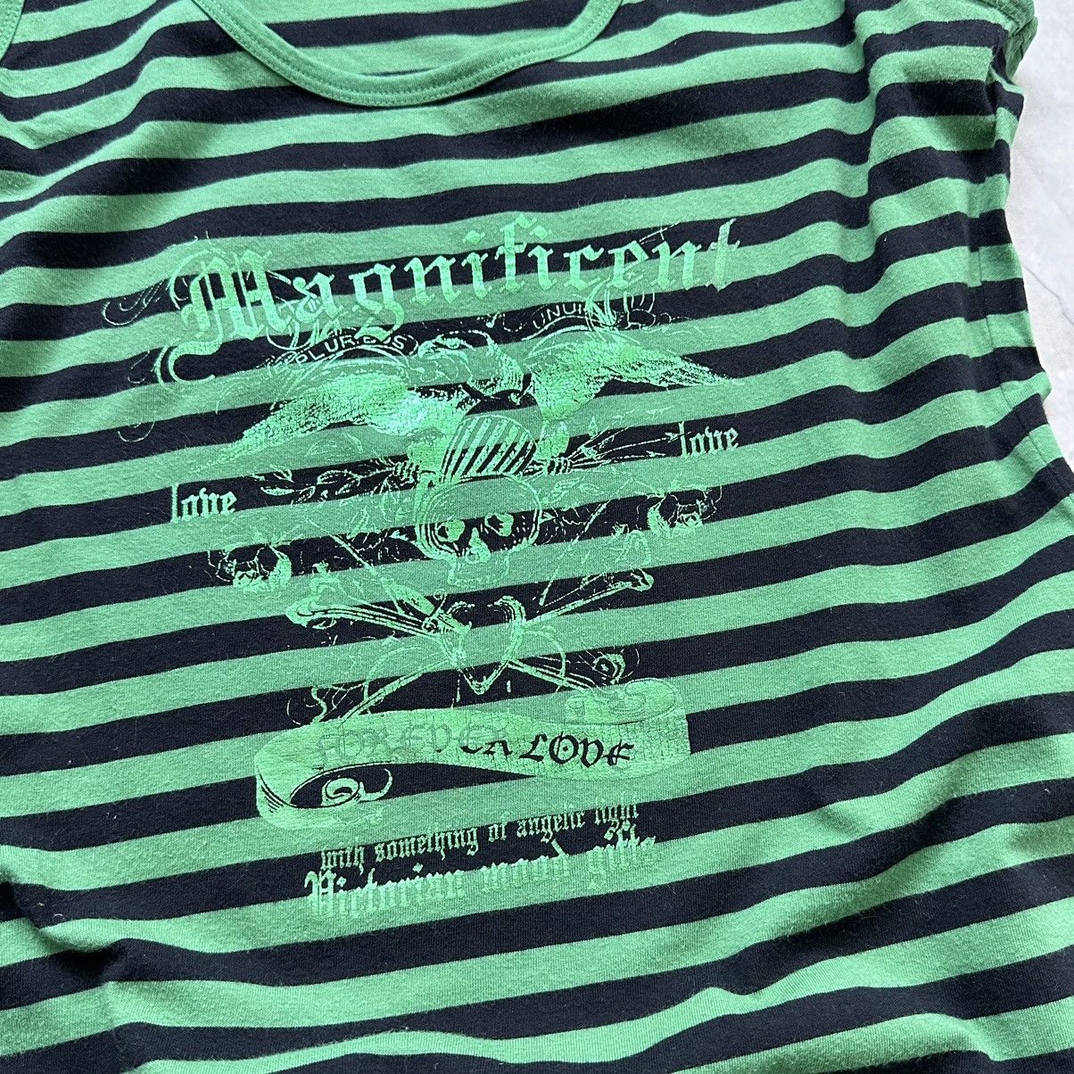 Hysteric Glamour × Undercover Striped Punk Skull Hysteric Glamour Style T Shirt Tank Top Size L / US 10 / IT 46 - 4 Thumbnail