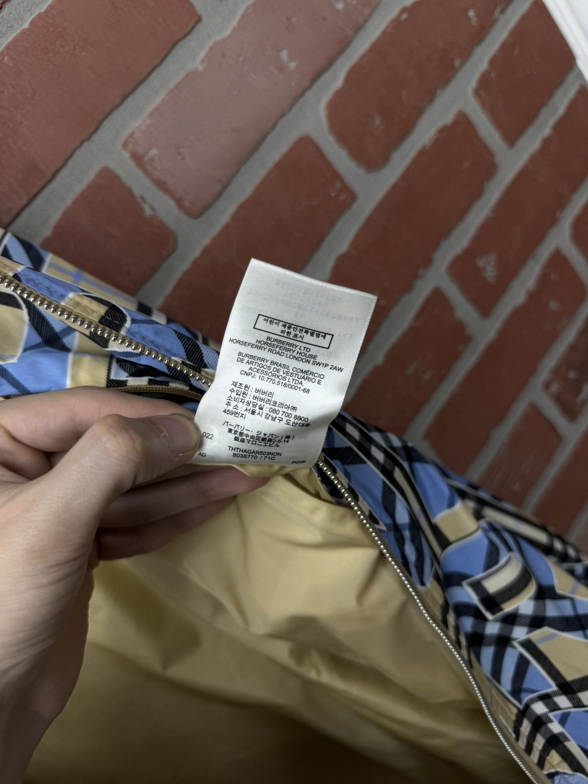 Burberry BURBERRY LONDON ZIP UP JACKET NYLON BLUE SIZE (XS) AUTHENTIC Size US XS / EU 42 / 0 - 14 Thumbnail