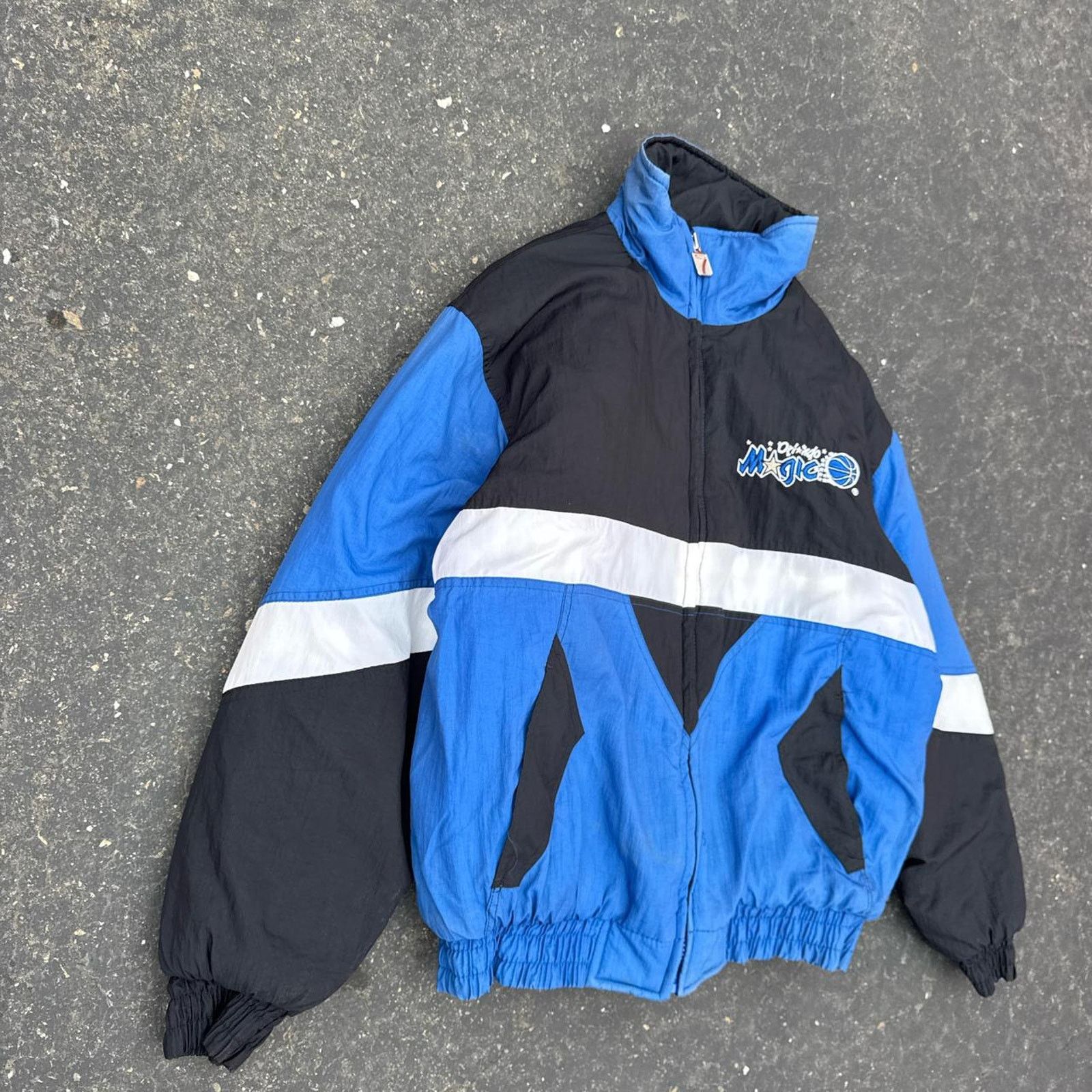 Logo 7 Vintage 90 Orlando Magic Logo Seven Puffer Jacket Size Large Size US L / EU 52-54 / 3 - 2 Thumbnail