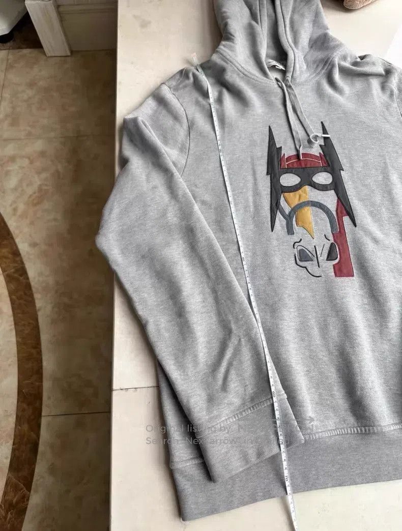 Hermes Hermes Horse head pattern hooded sweatshirt, slight discol Size XL / US 12-14 / IT 48-50 - 4 Thumbnail