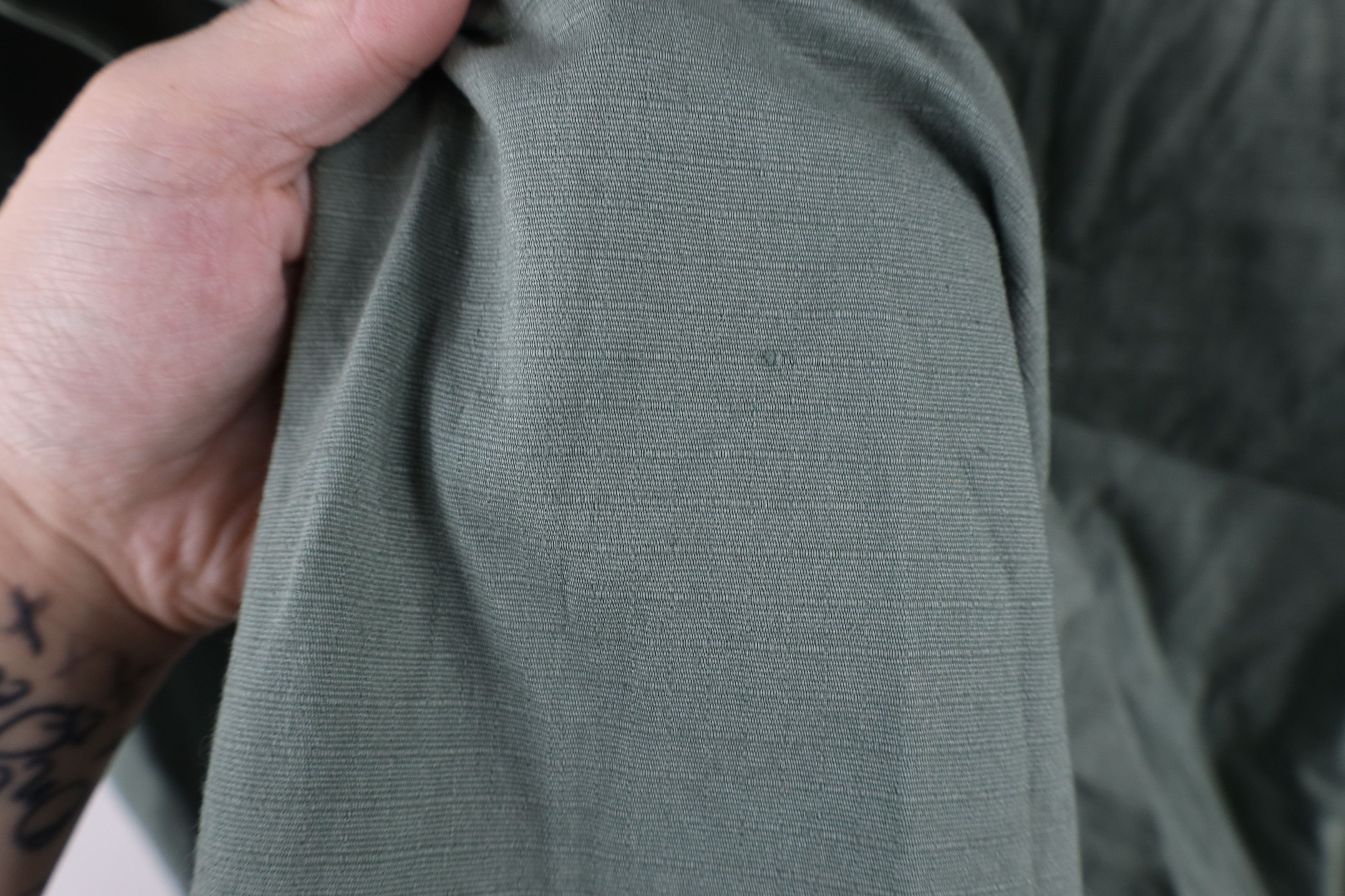 Vintage Onia Ripstop Collared Button Shirt Green Cotton Size US L / EU 52-54 / 3 - 6 Thumbnail
