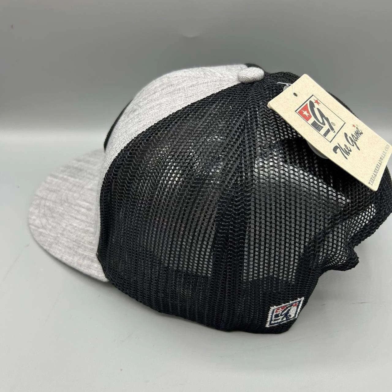 The Game Malibu Trucker Hat Men Gray Black Embroidered Snap Back Size ONE SIZE - 6 Thumbnail