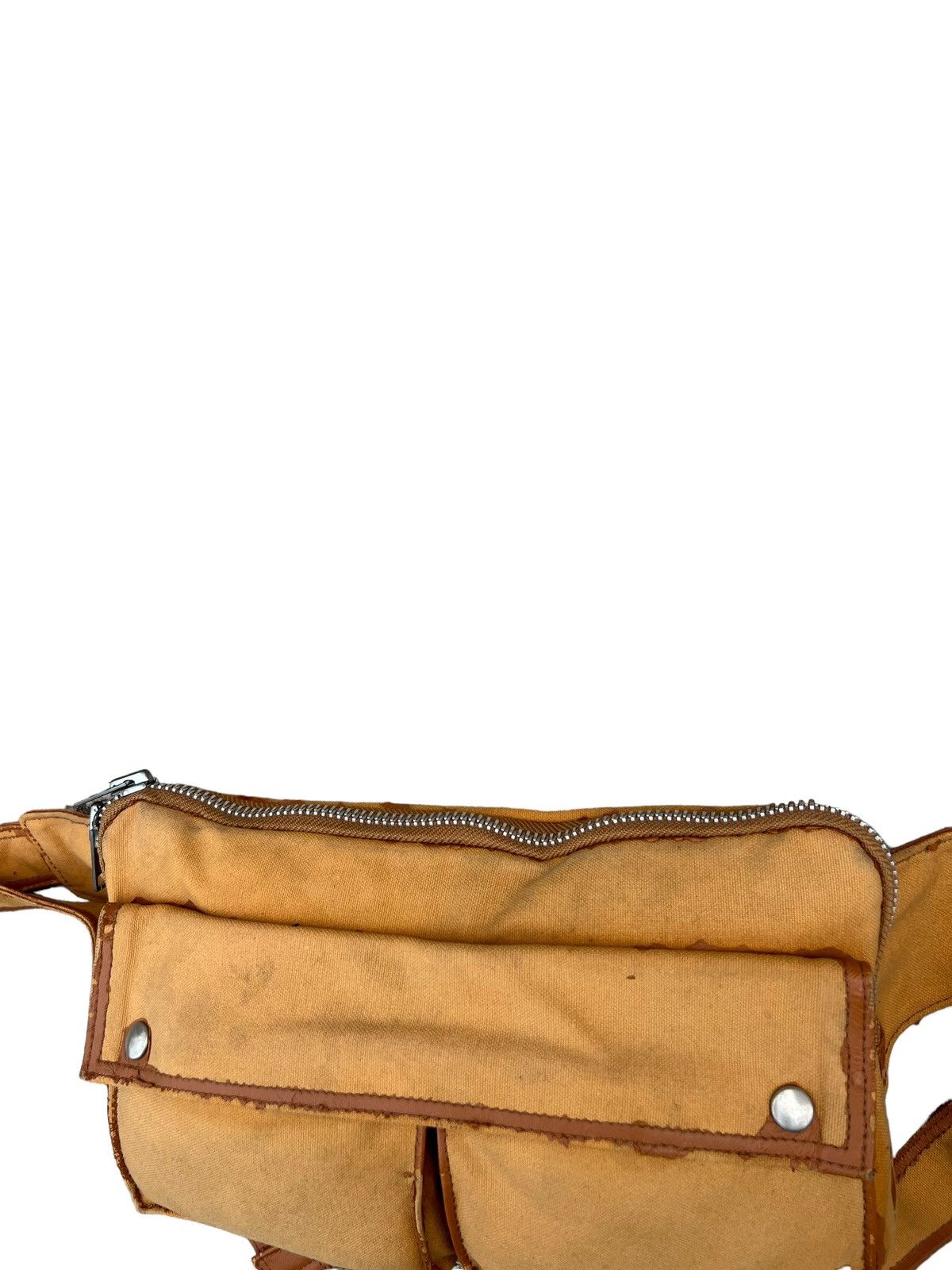 Porter Vintage Porter Yoshida Distress Coated PU Waist Bag Size ONE SIZE - 7 Thumbnail