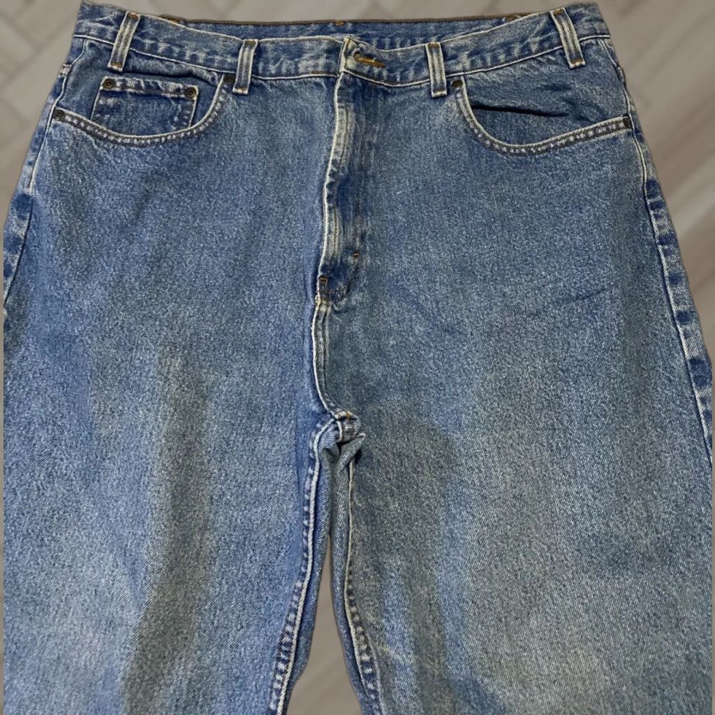 Denime Kirkland Jeans Mens 40x32 Blue Denim Straight Leg Cotton / 28-27 Jeans Size US 40 / EU 56 - 1 Thumbnail