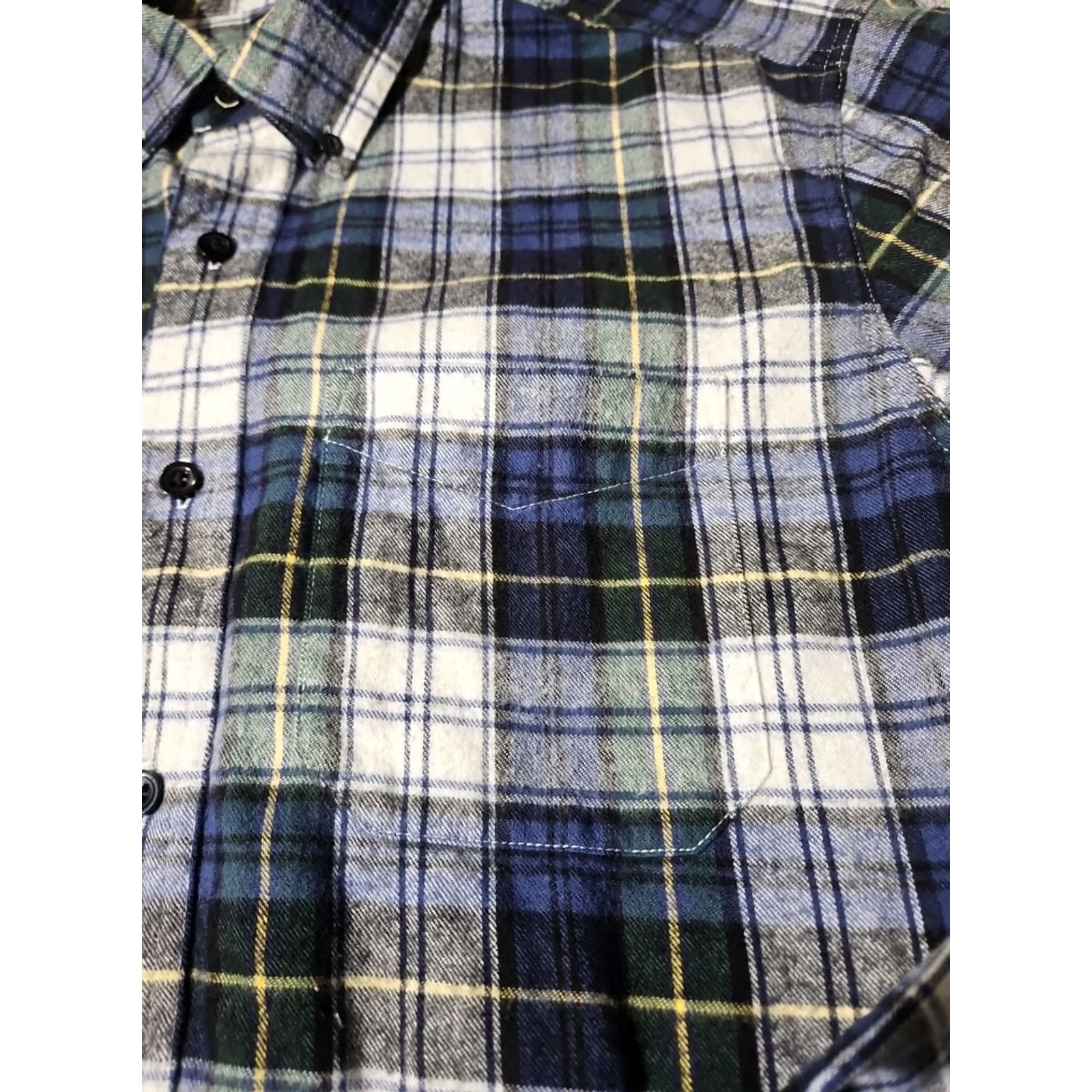 Vintage LL Bean Mens Shirt - Blue Brushed Flannel - Preppy Button-Down - Casual Wear - Durable - Authentic Size US L / EU 52-54 / 3 - 6 Thumbnail