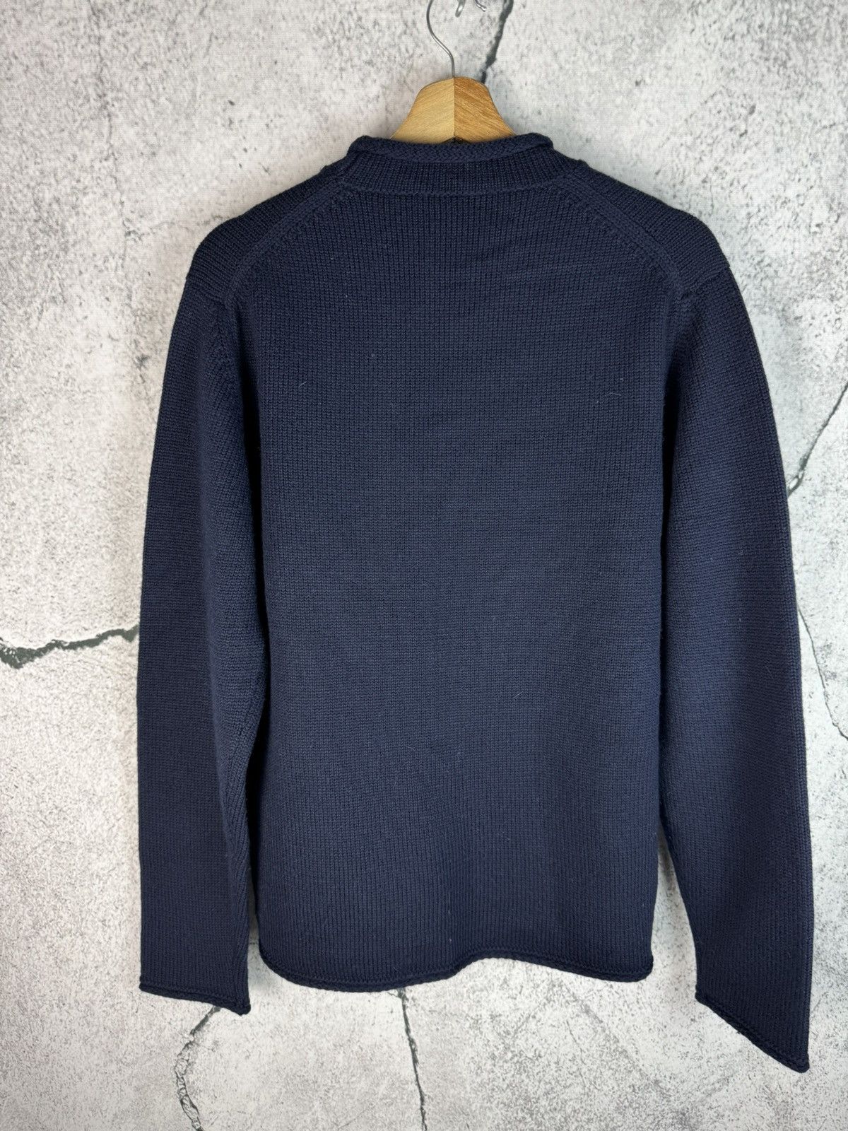 Vilebrequin Vilebrequin Logo Shawl Neck Collar Sailor Marine Sweater Size US M / EU 48-50 / 2 - 2 Thumbnail