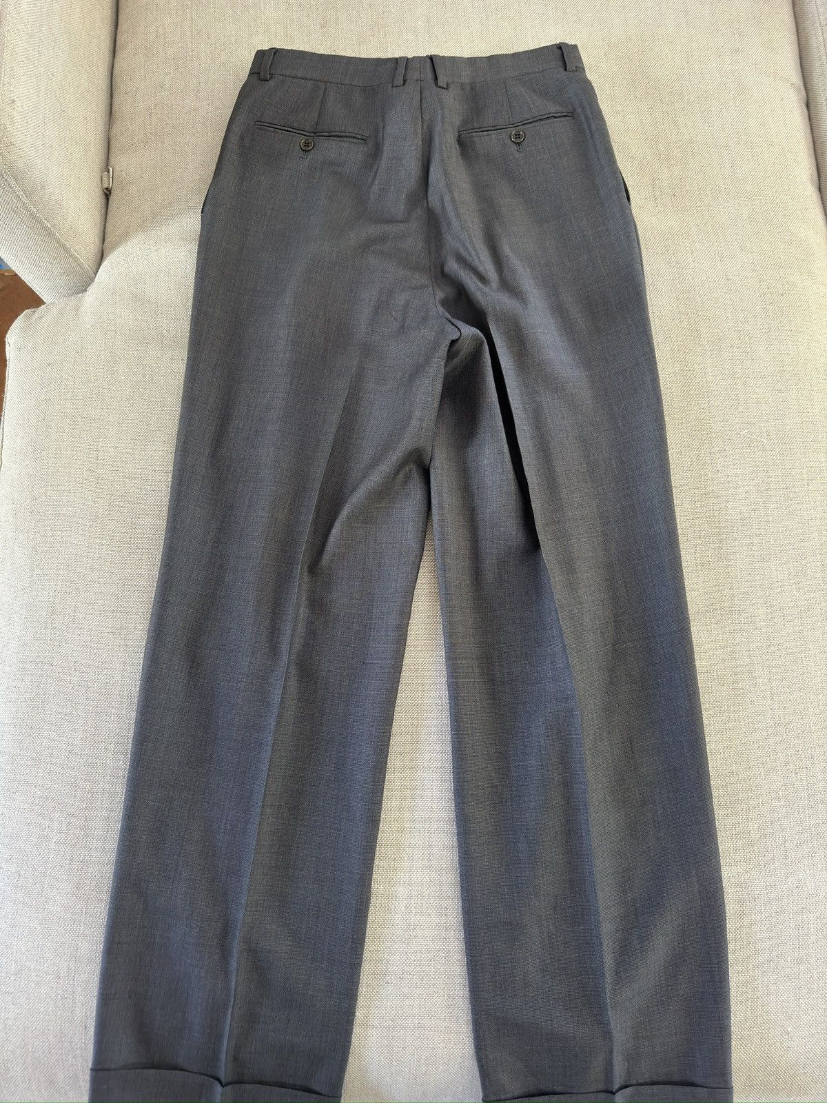 Bergdorf Goodman × Valentino Valentino Made In Italy DB Peak Lapel Wool Suit in Grey 40L Size 40L - 21 Thumbnail