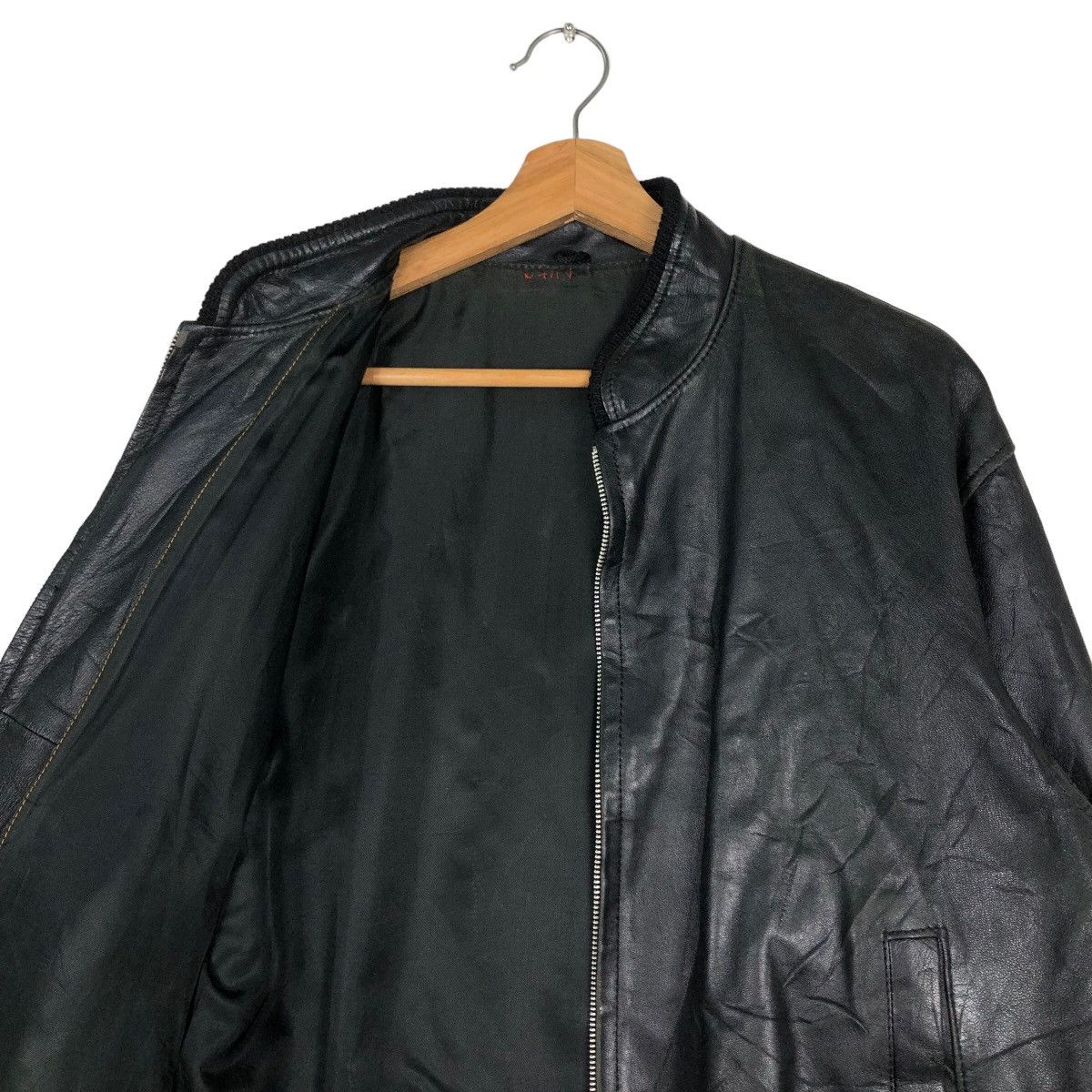 Japanese Brand 🔥Vintage Bomber Biker Leather Jacket Japan Issey Miyake Size US L / EU 52-54 / 3 - 12 Thumbnail