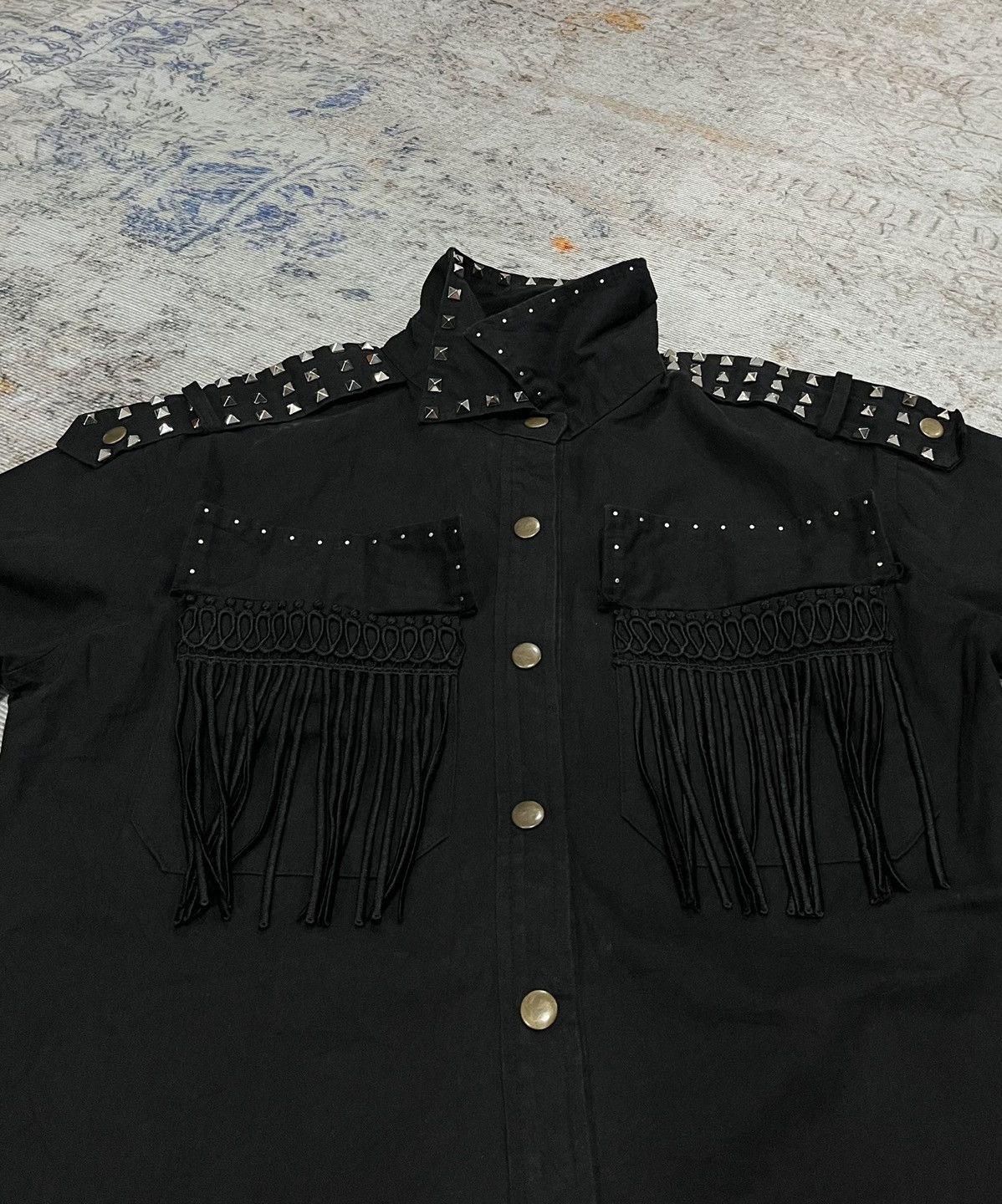 Japanese Brand MIMI Gothic Punk Fringe Snap Button Size US L / EU 52-54 / 3 - 5 Thumbnail