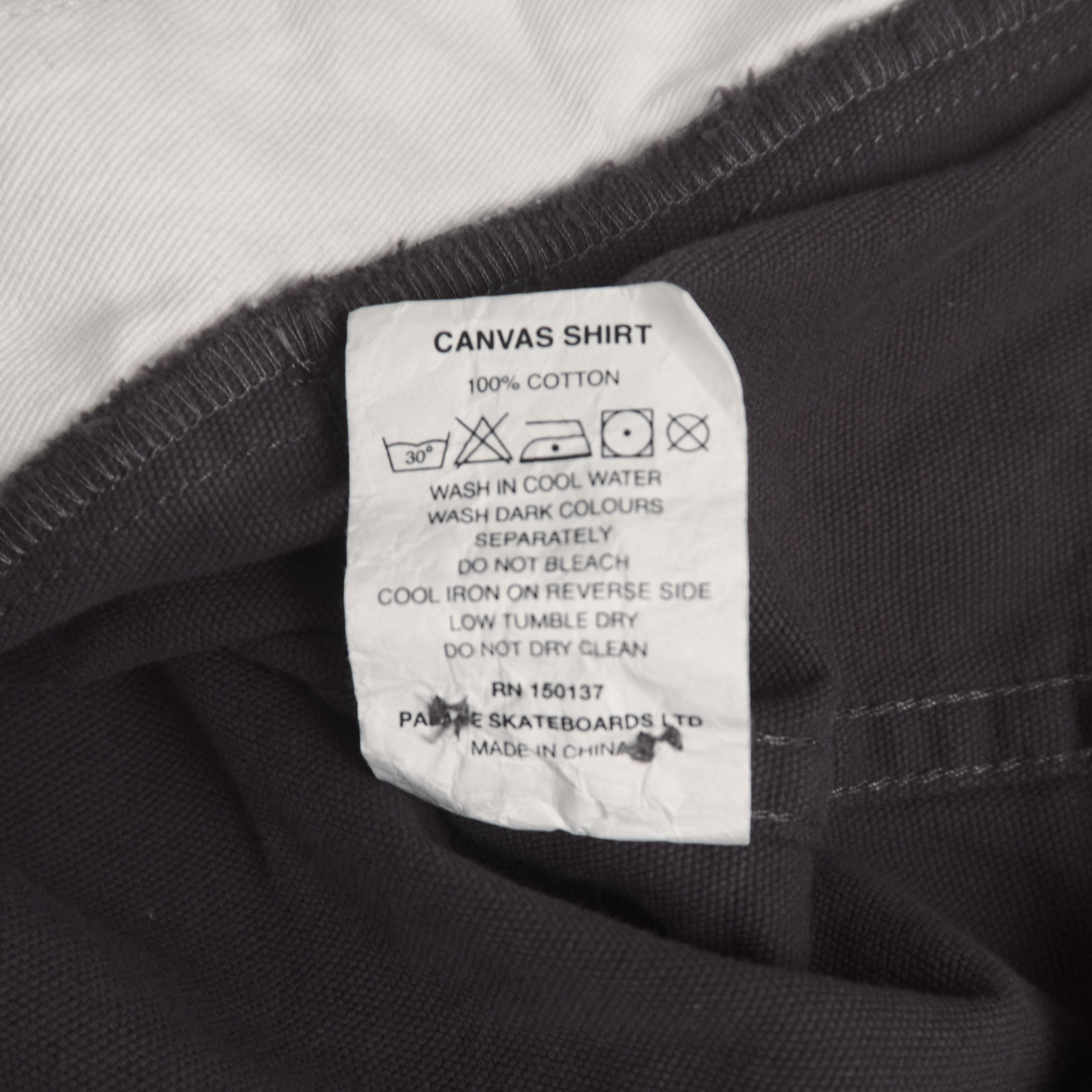 Palace PALACE CANVAS SHIRT WASHED GRAY JACKET Size US XL / EU 56 / 4 - 5 Thumbnail