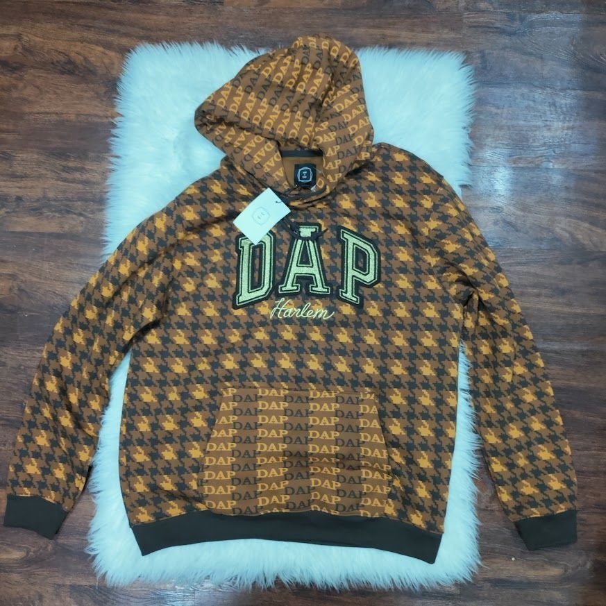 Dapper Dan × Gap NWT Gap x Dapper Dan DAP GAP Unisex M/L Houndstooth Hoodie & Size US 32 / EU 48 - 3 Thumbnail