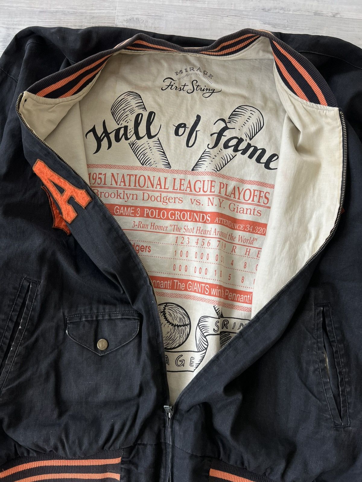 Starter Vintage 90’s MLB New York Giants Mets Zip Up Jacket Size US XL / EU 56 / 4 - 4 Thumbnail