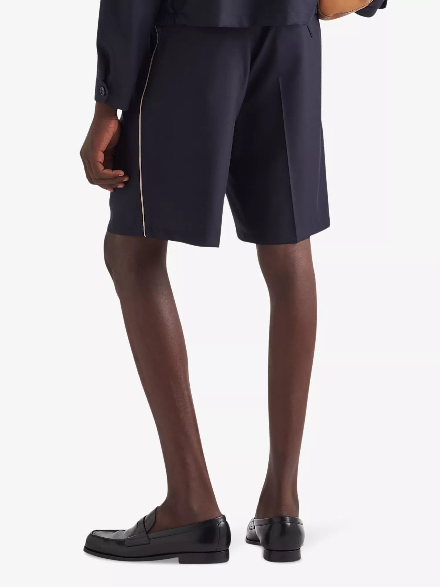 Prada o1bcso1str1025 Belted Bermuda Shorts in Navy Size US 30 / EU 46 - 3 Thumbnail